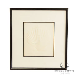 Suzanne Thomas 'Noble Scallop' Embossed Print, Custom Framed