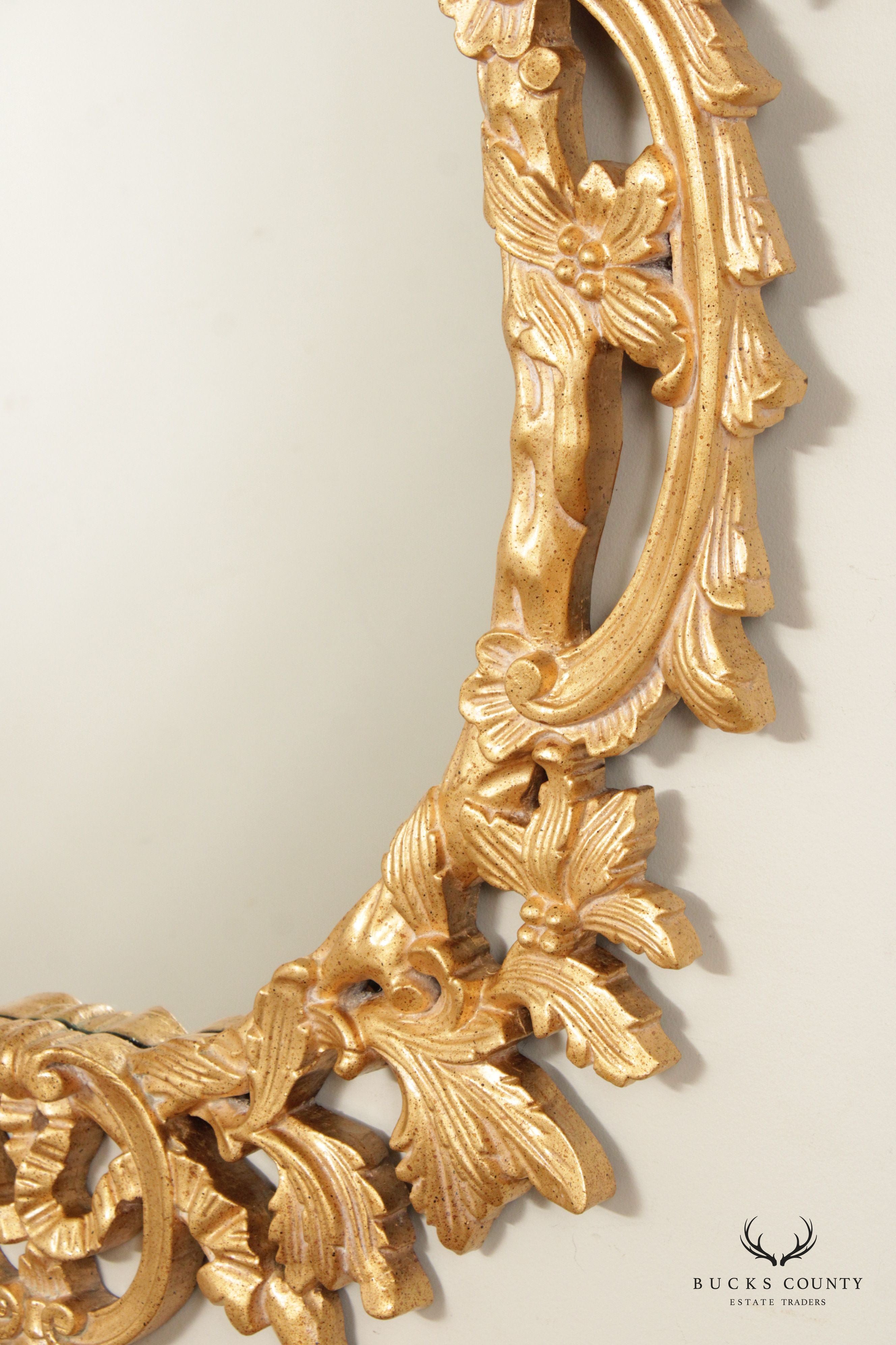 Italian Rococo Style 'Grand Contessa' Gilt Frame Wall Mirror