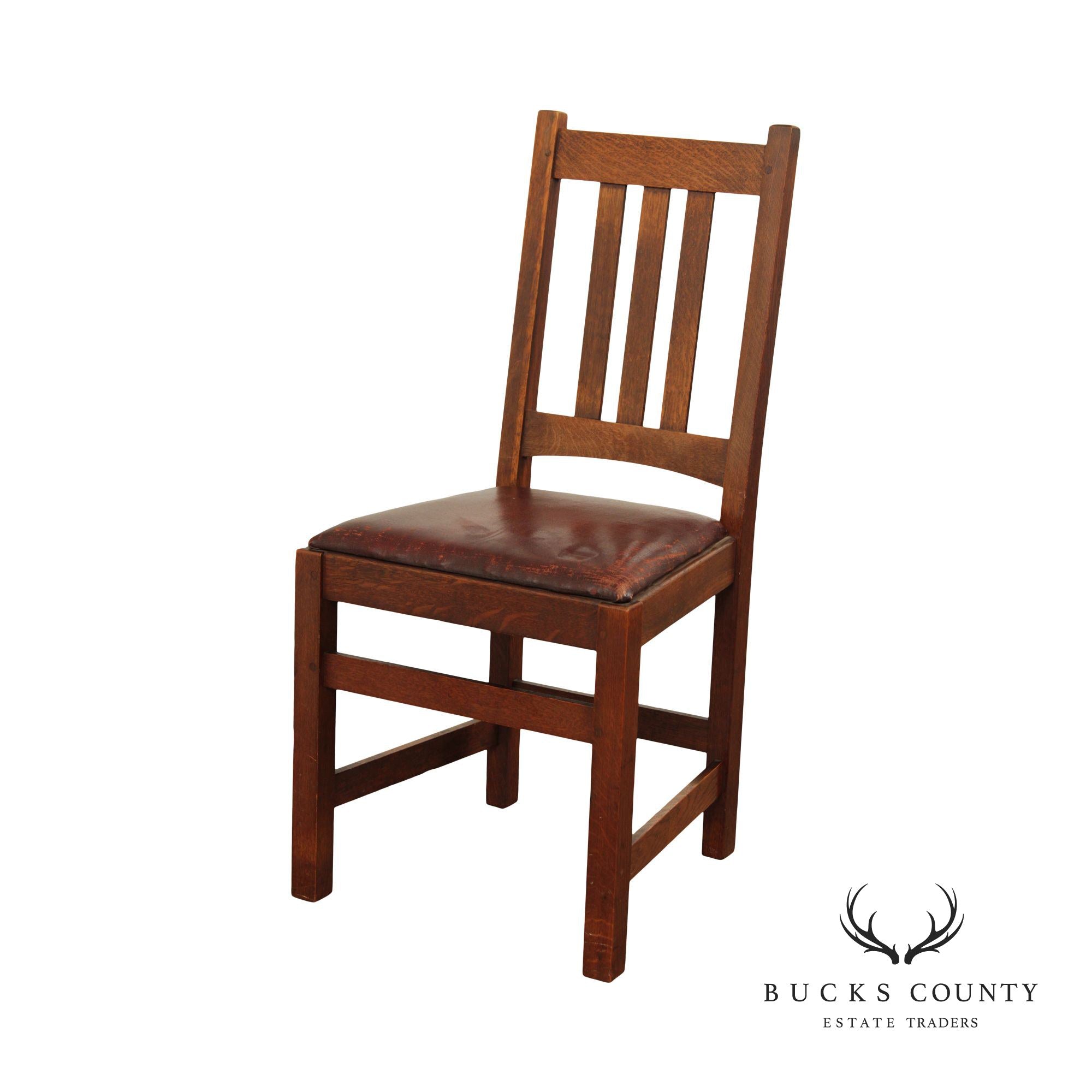 Limbert Antique Mission Oak Side Chair