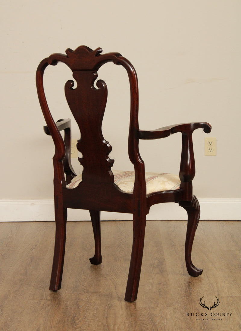 Stickley Colonial Williamsburg Chippendale Style Mahogany Dining Armchair