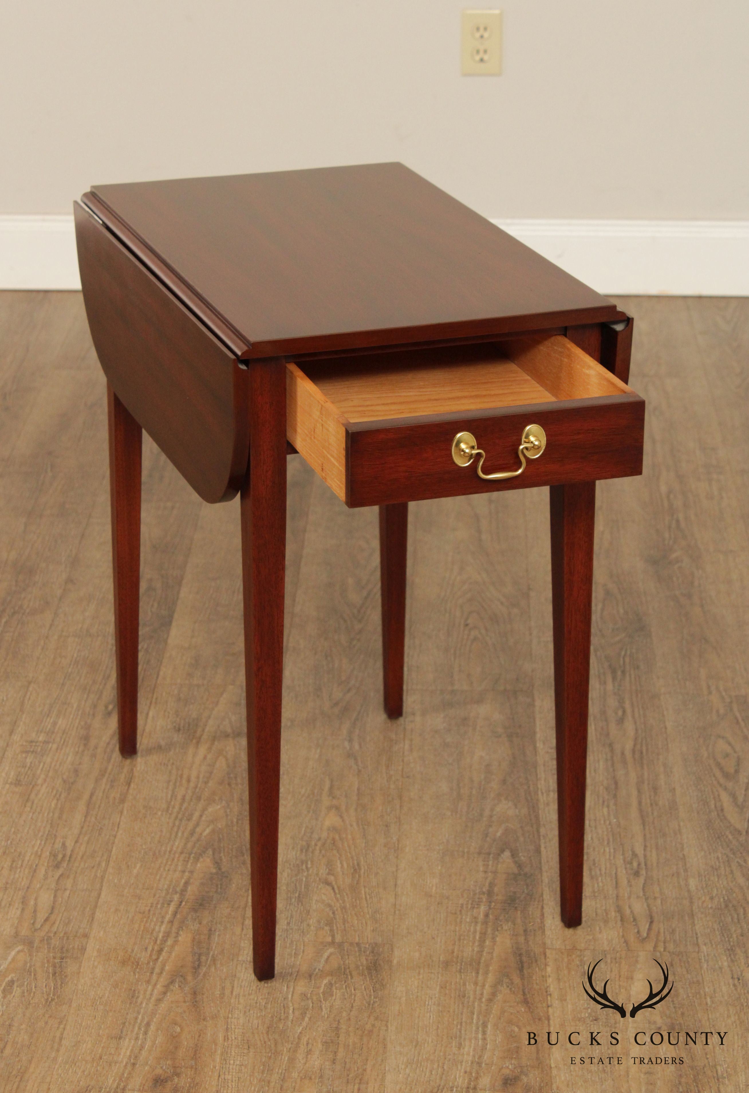 Henkel Harris Mahogany Drop Leaf Pembroke Table (B)