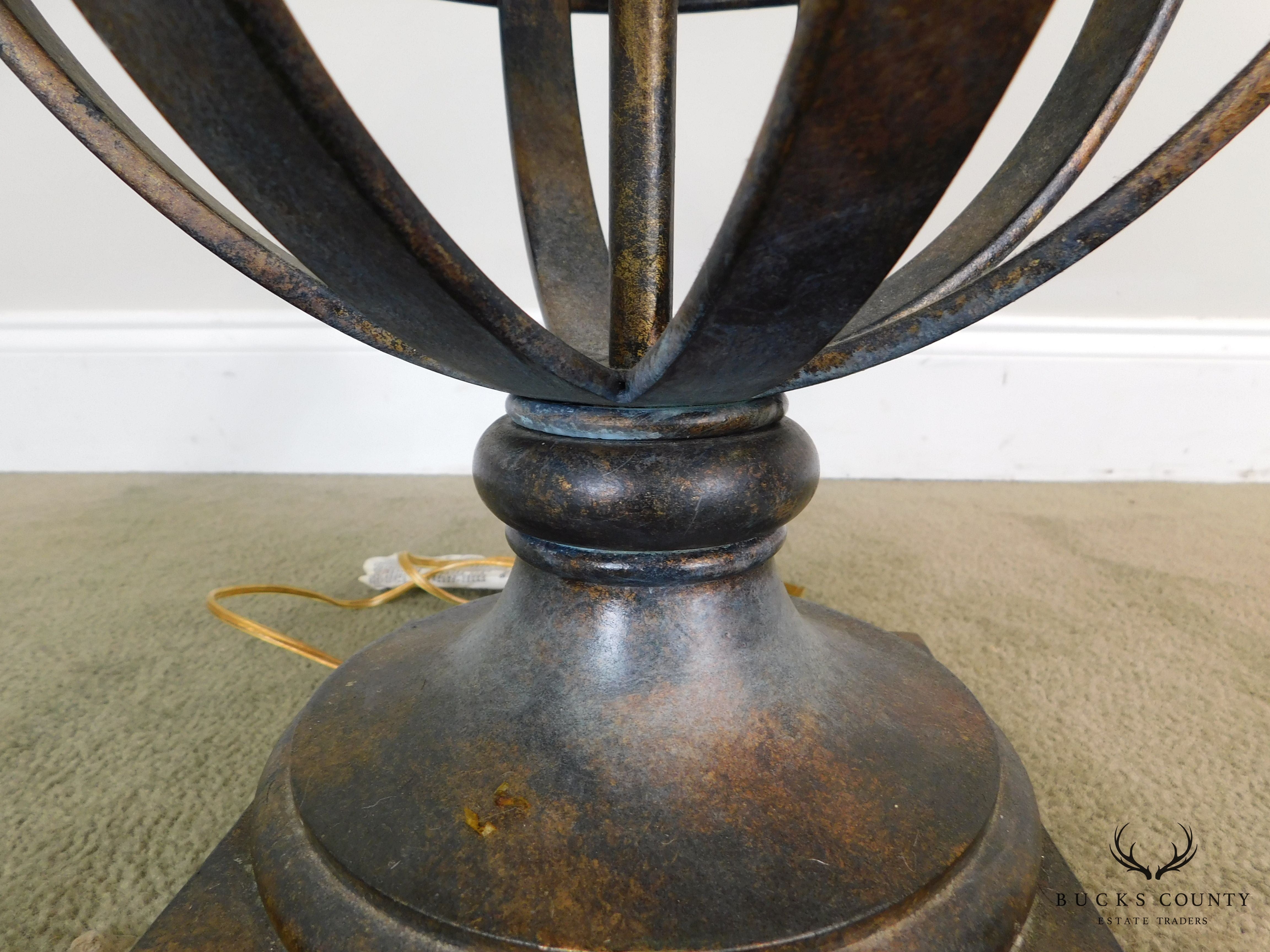 Regency Style Metal Table Lamp Possibly Maitland Smith