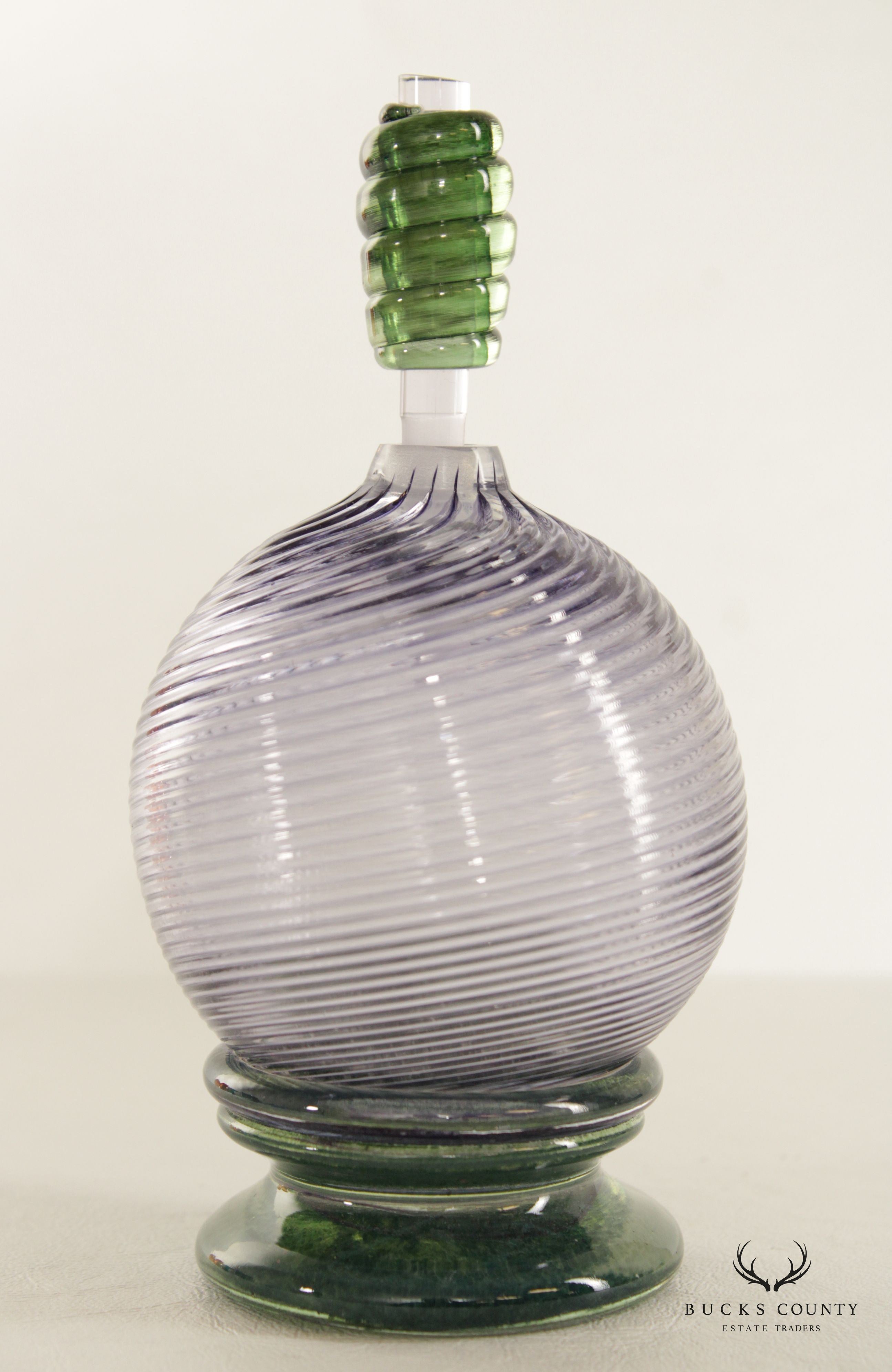 Hand Blown Art Glass Perfume Bottle