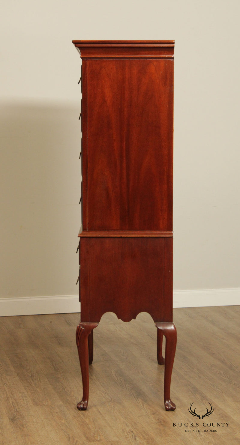 Hickory Chair Queen Anne Style Mahogany Highboy