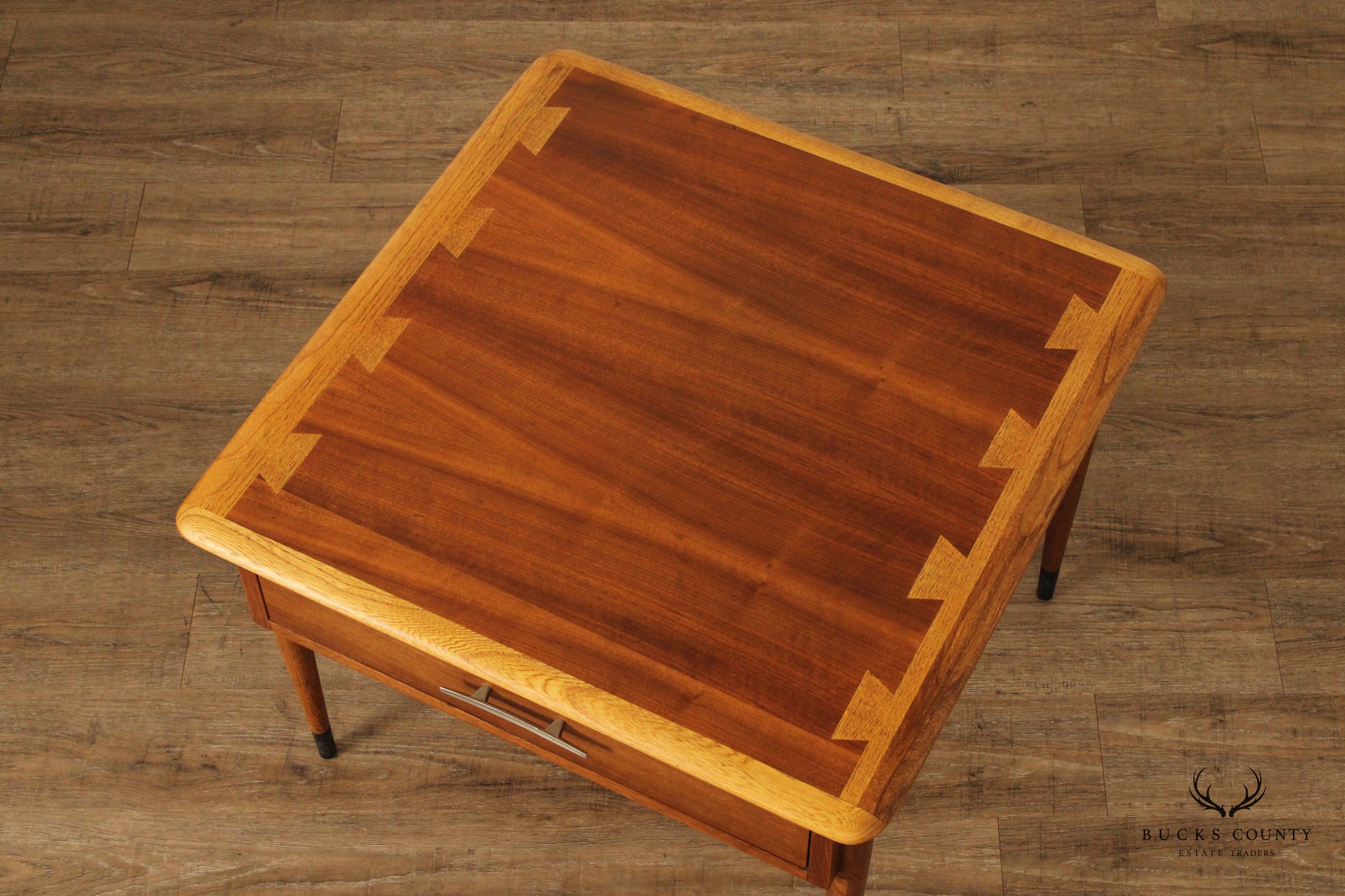 Lane Acclaim Mid Century Modern Walnut Side Table with Drawer