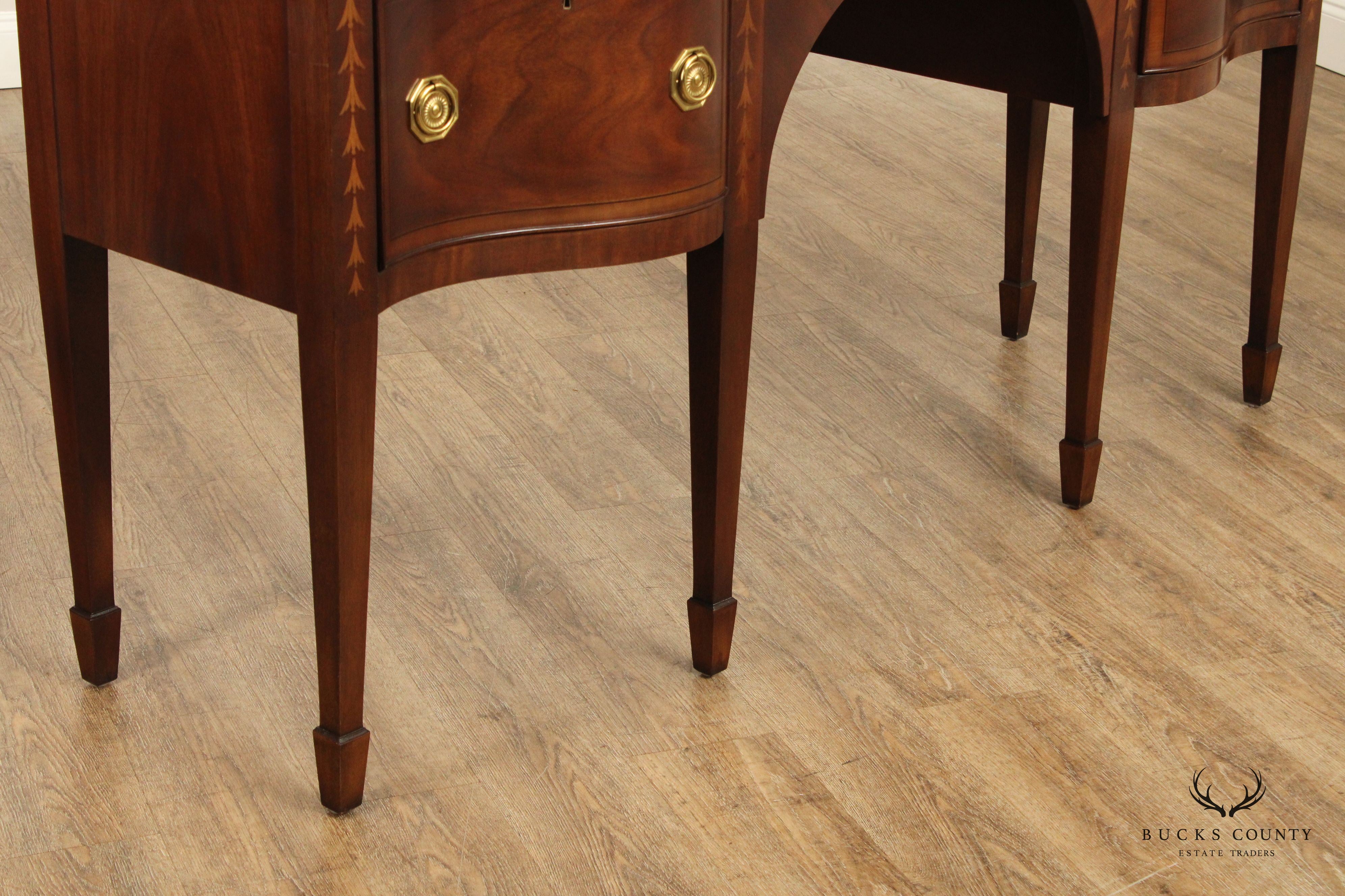 EJ Victor Federal Style Inlaid Mahogany Sideboard