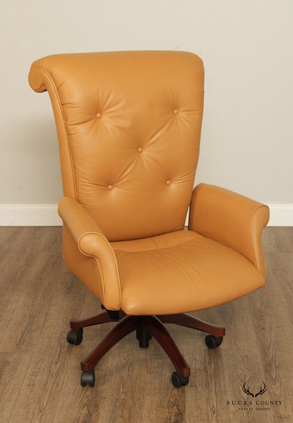 Leathercraft Tufted Leather Executive Office Armchair (C)