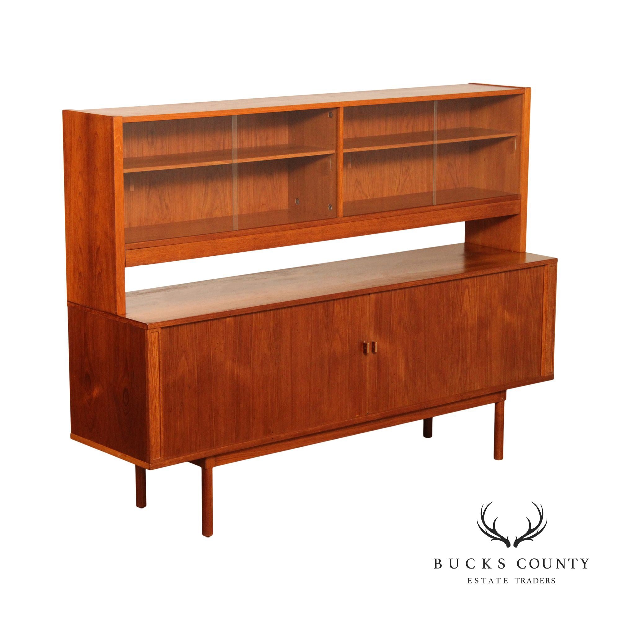 Lovig Danish Modern Teak Sideboard and Hutch