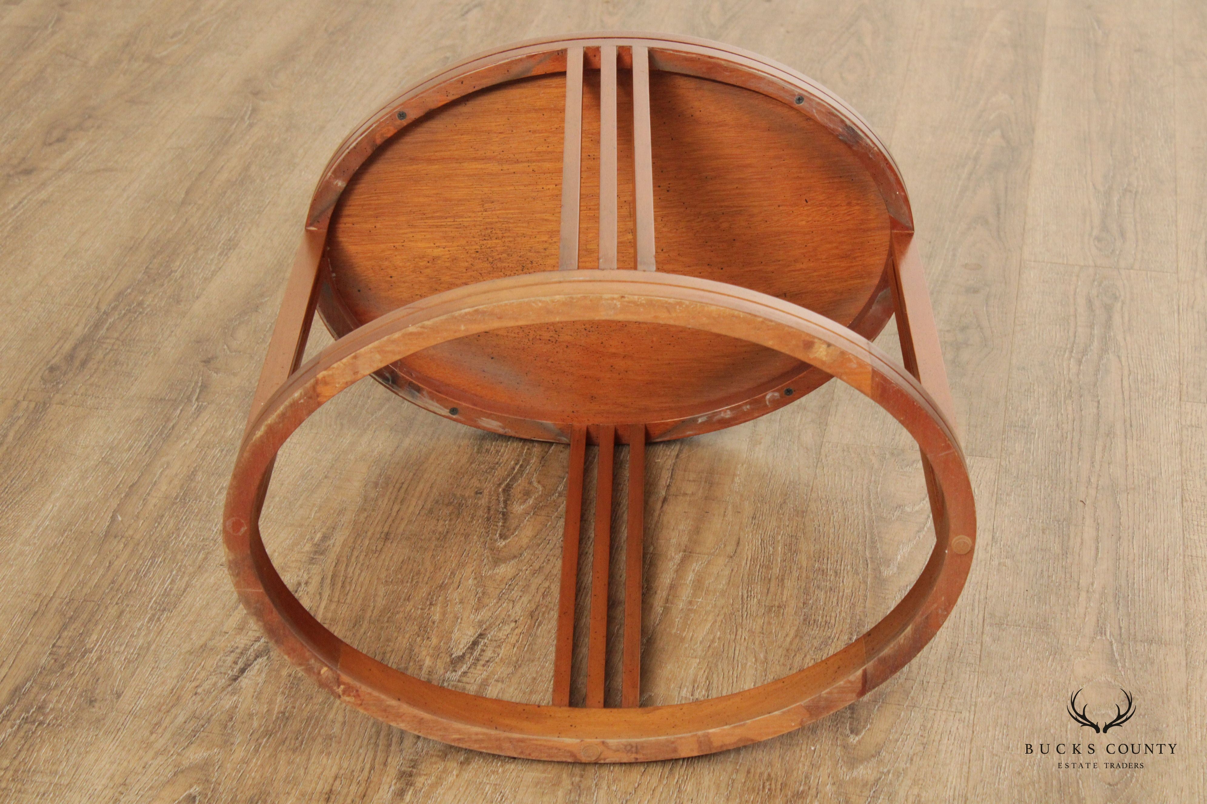 Mid Century Modern Oval Side Table