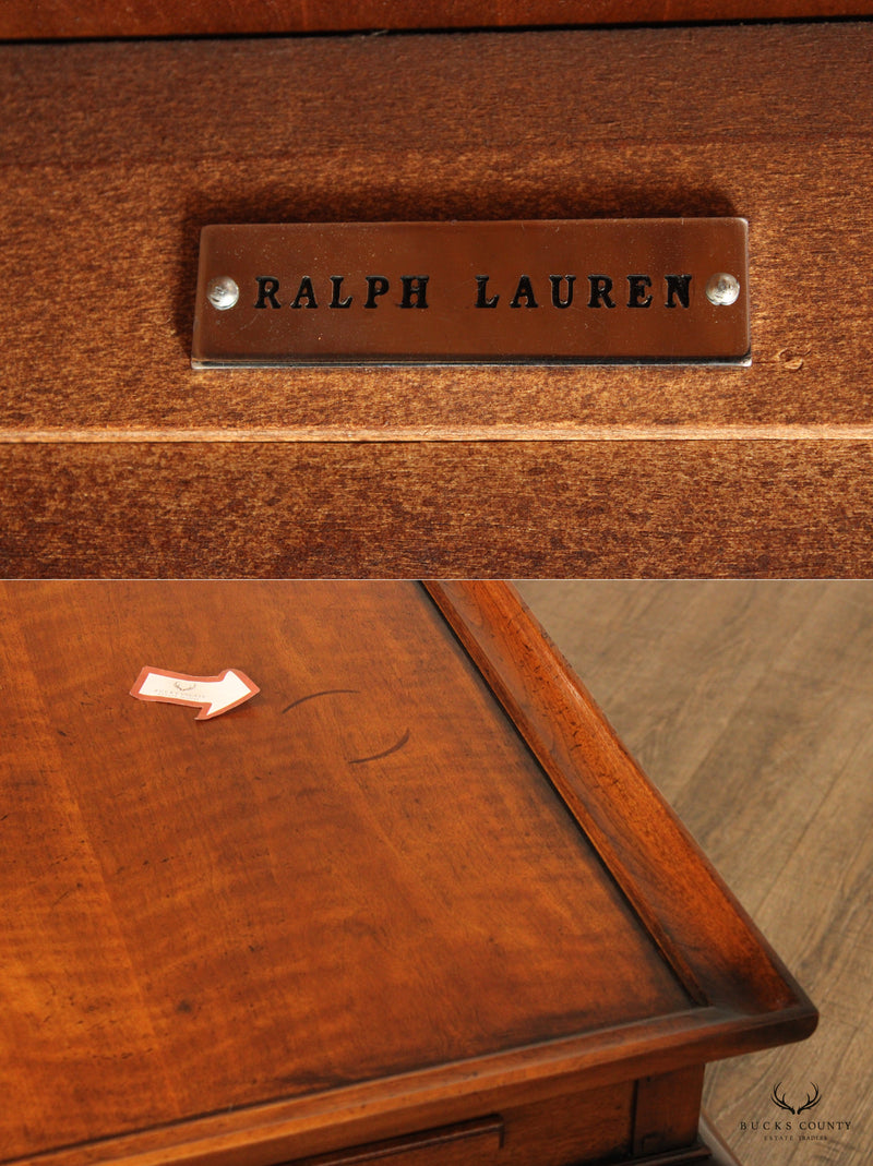 Ralph Lauren Queen Anne Style Walnut Tea Table