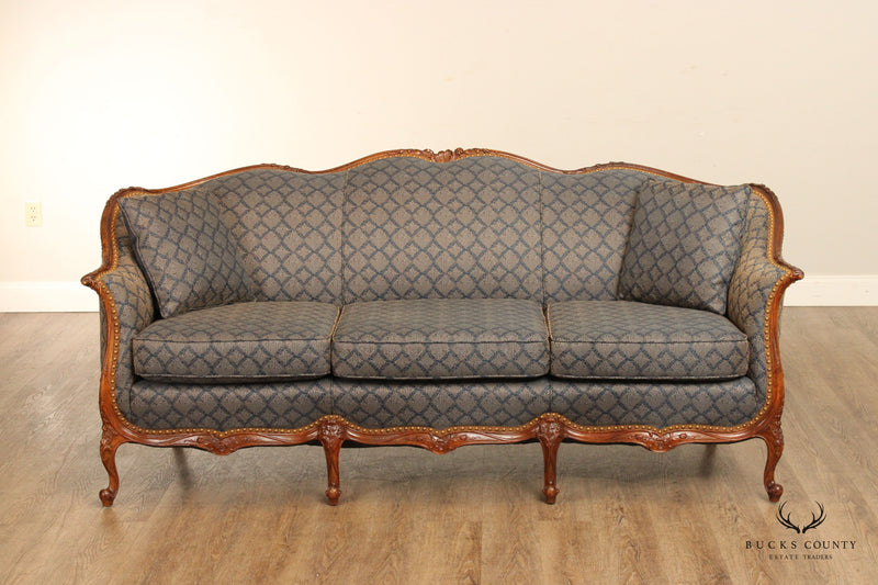 Antique French Louis XV Style Carved Sofa