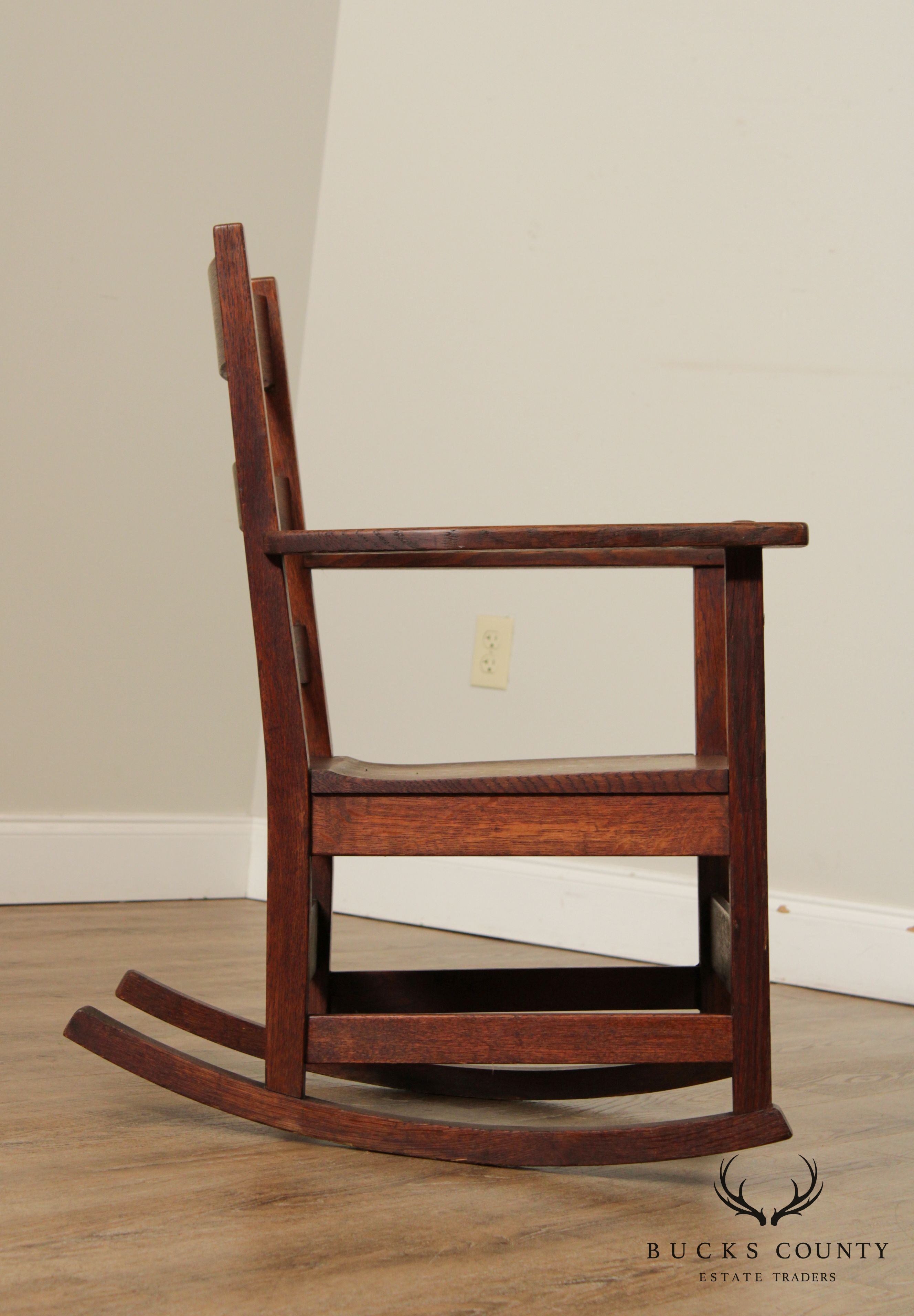 L. & J. G. Stickley Antique Mission Oak Rocker