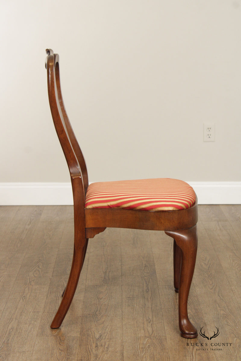 Queen Anne Style Set of Four Mahogany Dining Chairs