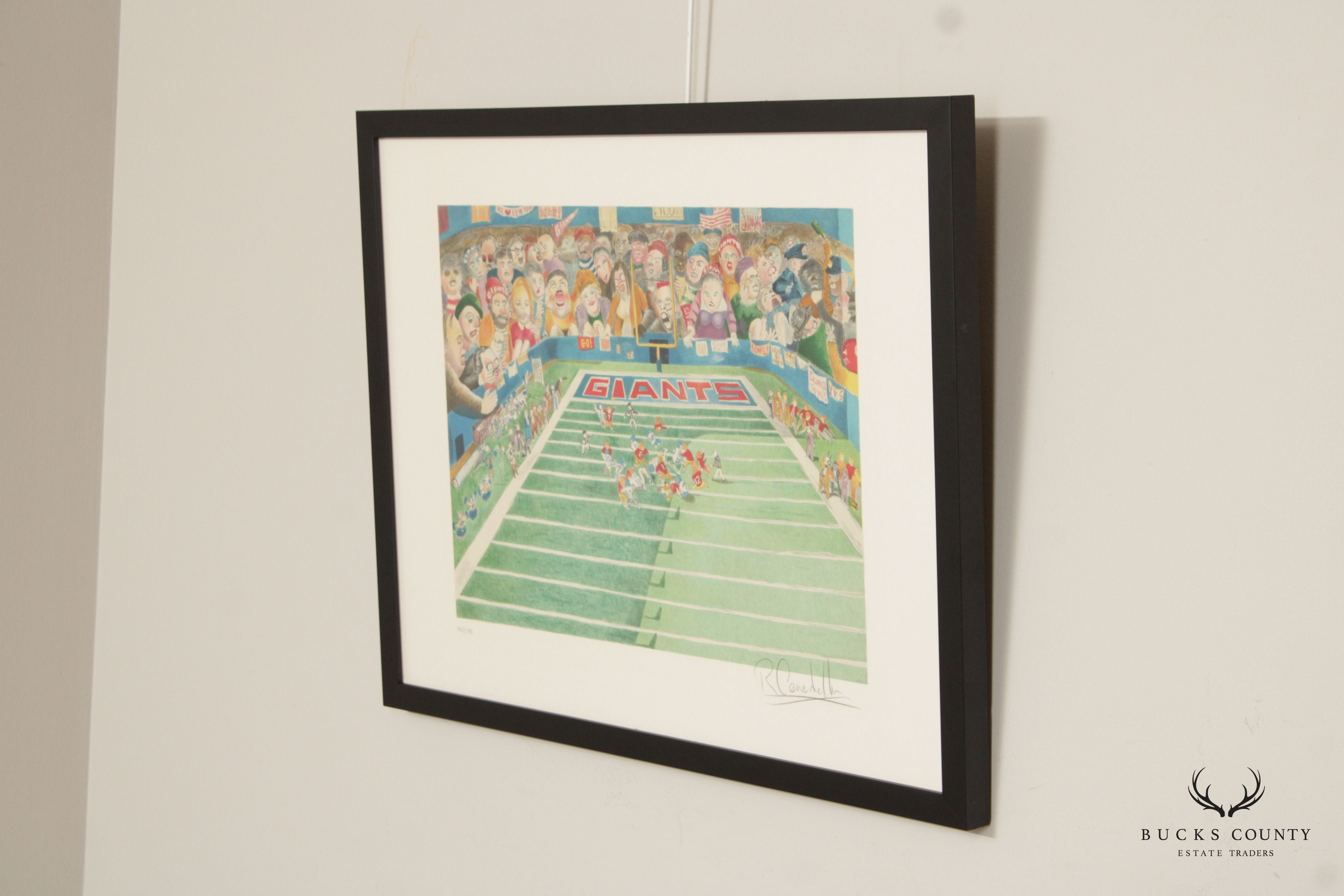 Robert Cenedella Signed Framed Lithograph, 'The Giants'