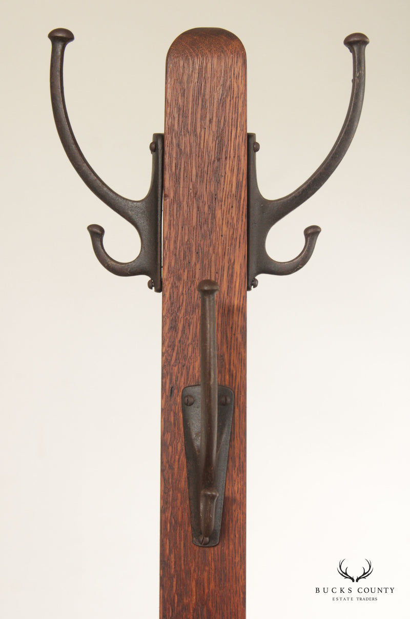 Stickley Brothers Antique Arts & Crafts Mission Oak Coat Rack