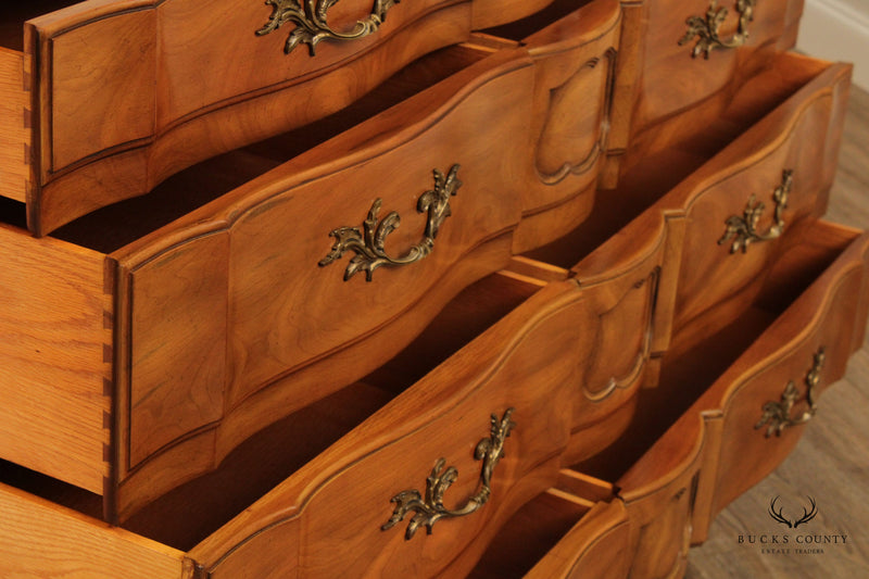 John Widdicomb Vintage French Provincial Style Double Dresser