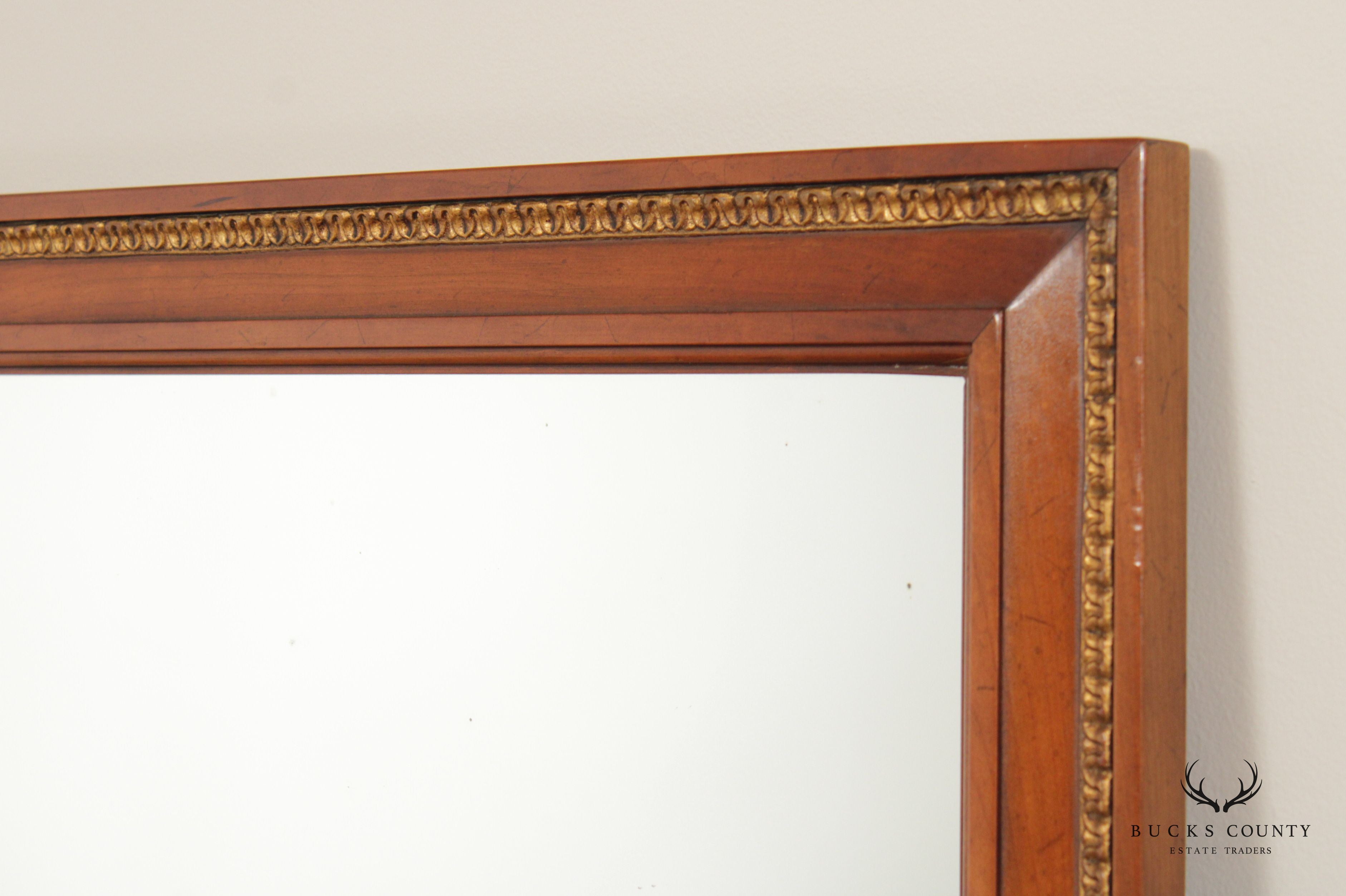 Kindel Belvedere Parcel Gilt Cherry Rectangular Wall Mirror