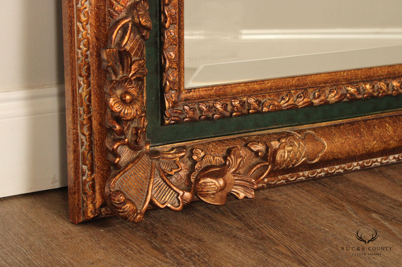 Victorian Style Giltwood and Carved Gesso Fireplace or Mantel Mirror