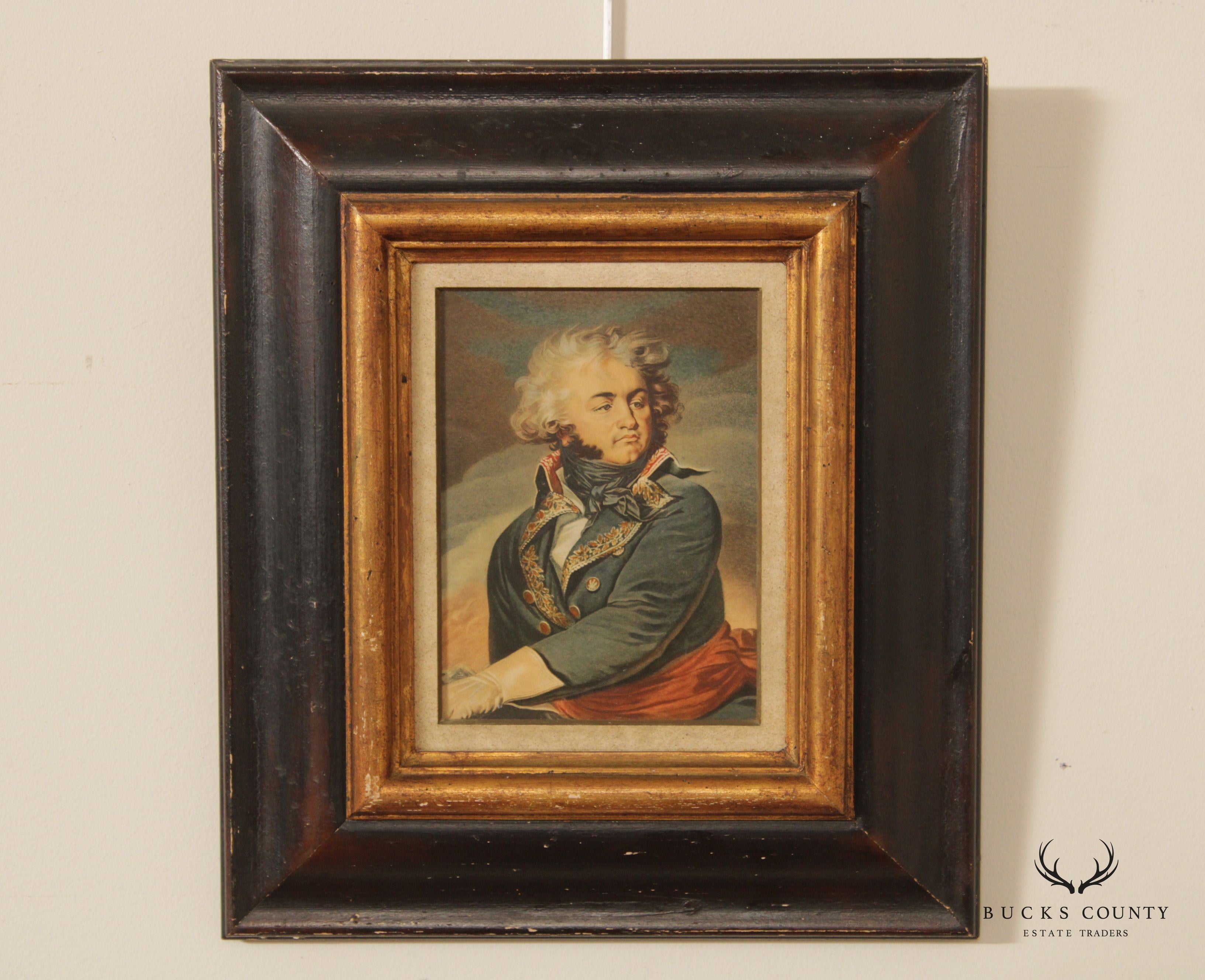 Vintage French General Jean Baptiste Kleber Portrait Print, After Jean-Urbain Guérin