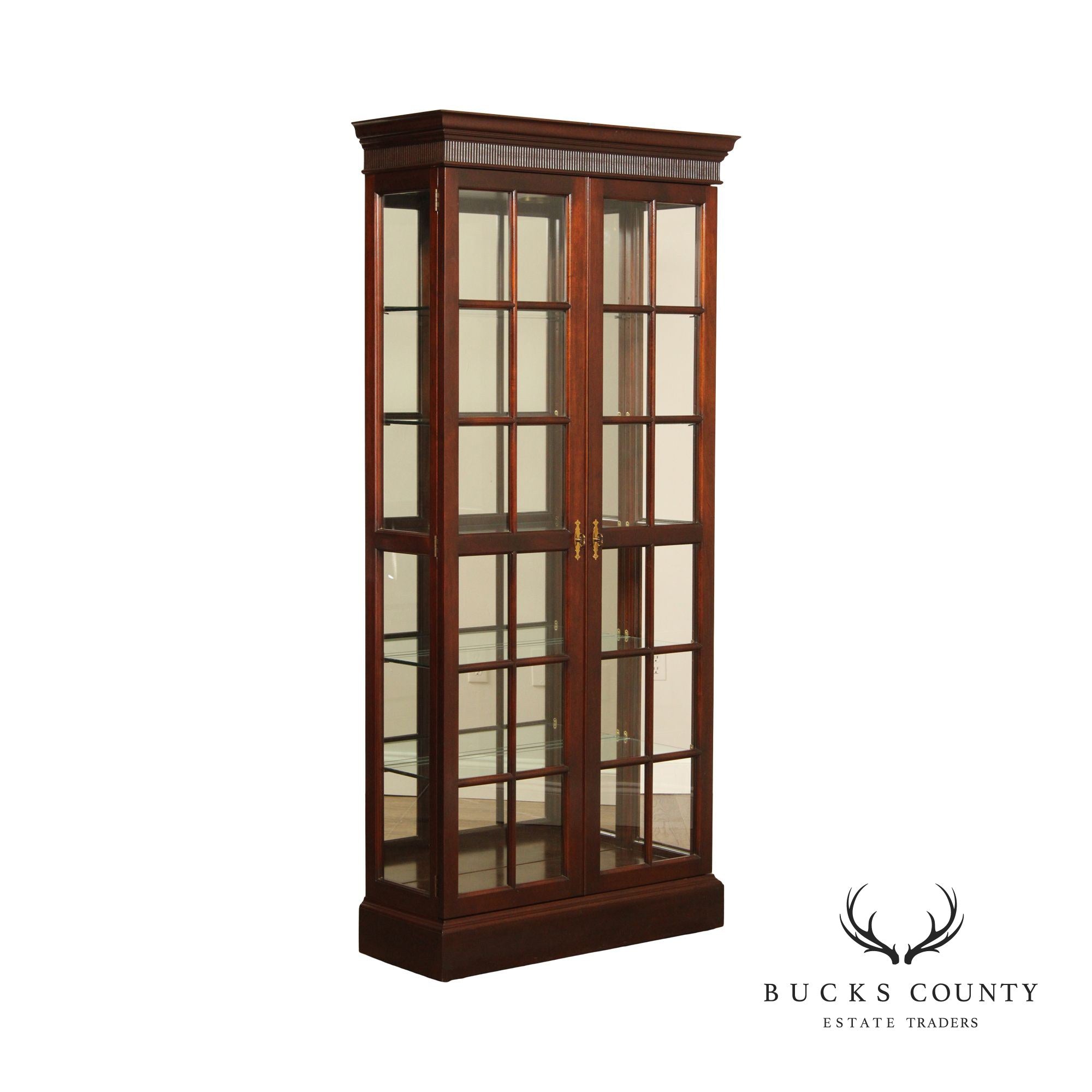 Stickley Traditional Mahogany Curio Display Cabinet