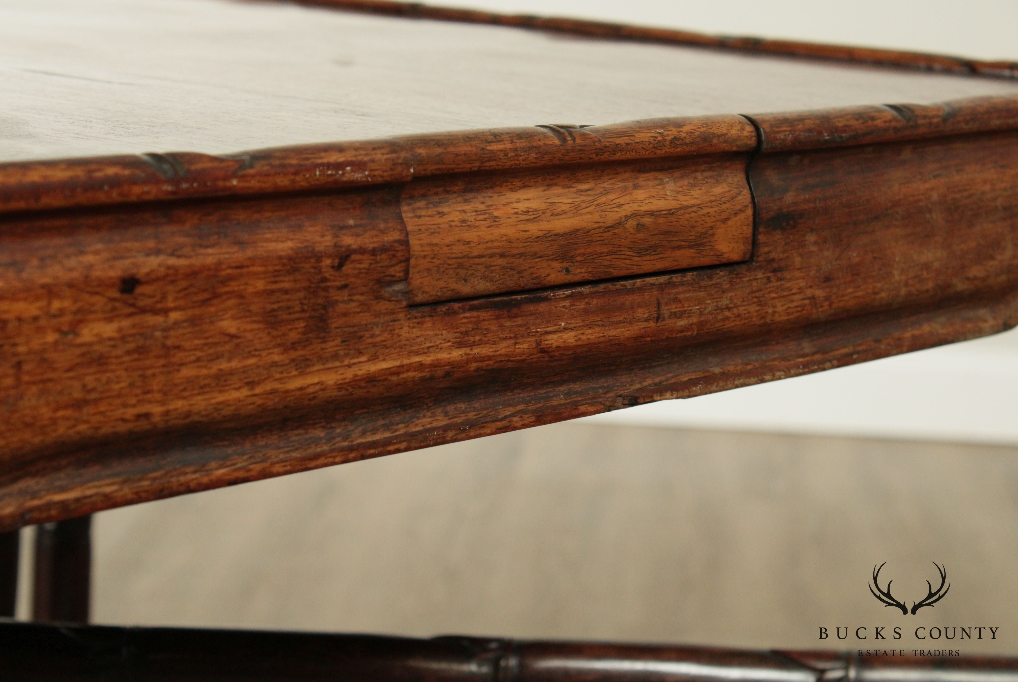 Antique Chinese Hardwood Square Game Table