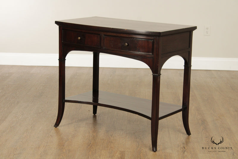Dessin Fournir Pair of 'Waring' Mahogany Bow Front SideTables