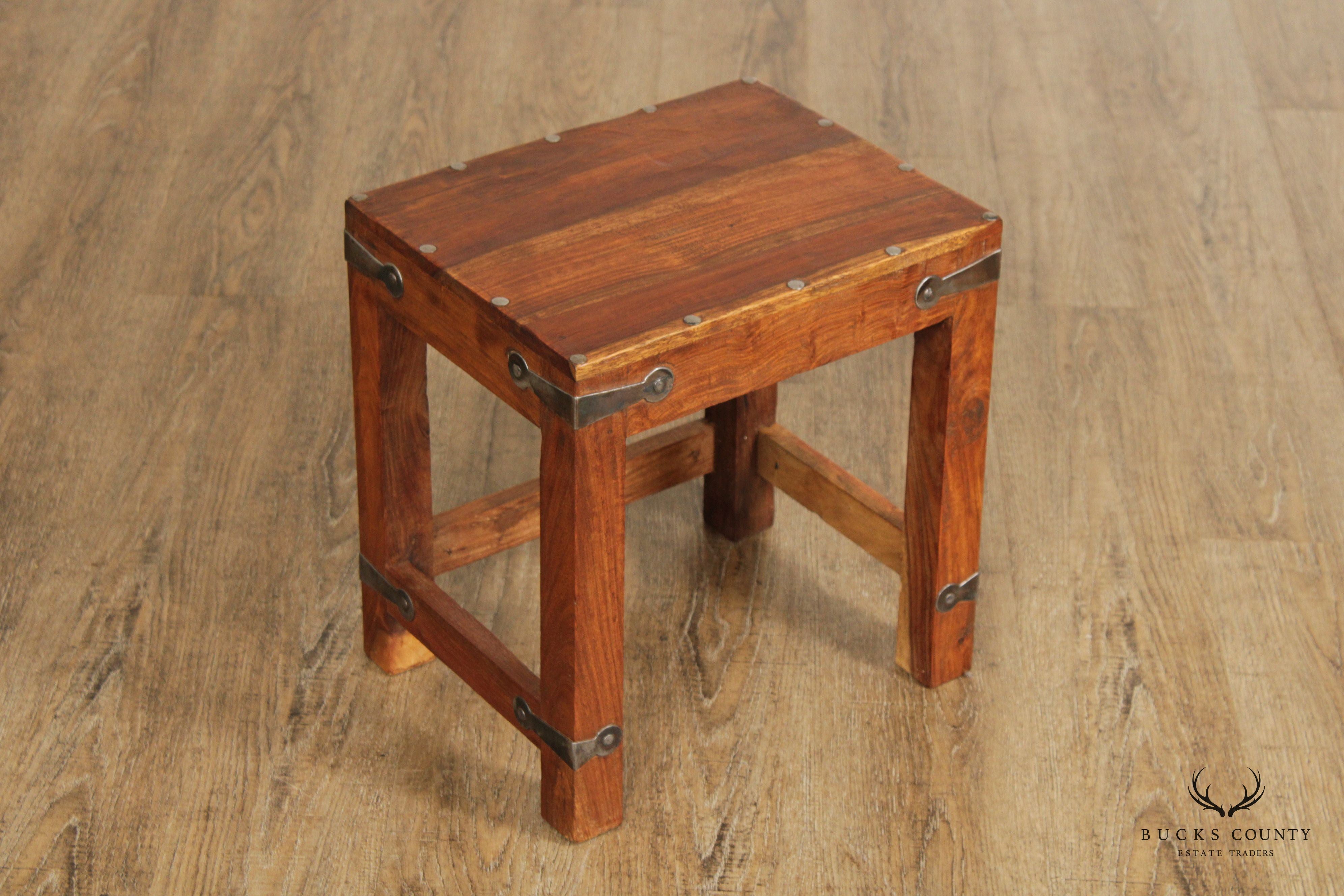 SPANISH COLONIAL STYLE SET OF 3  SOLID HARDWOOD NESTING TABLES