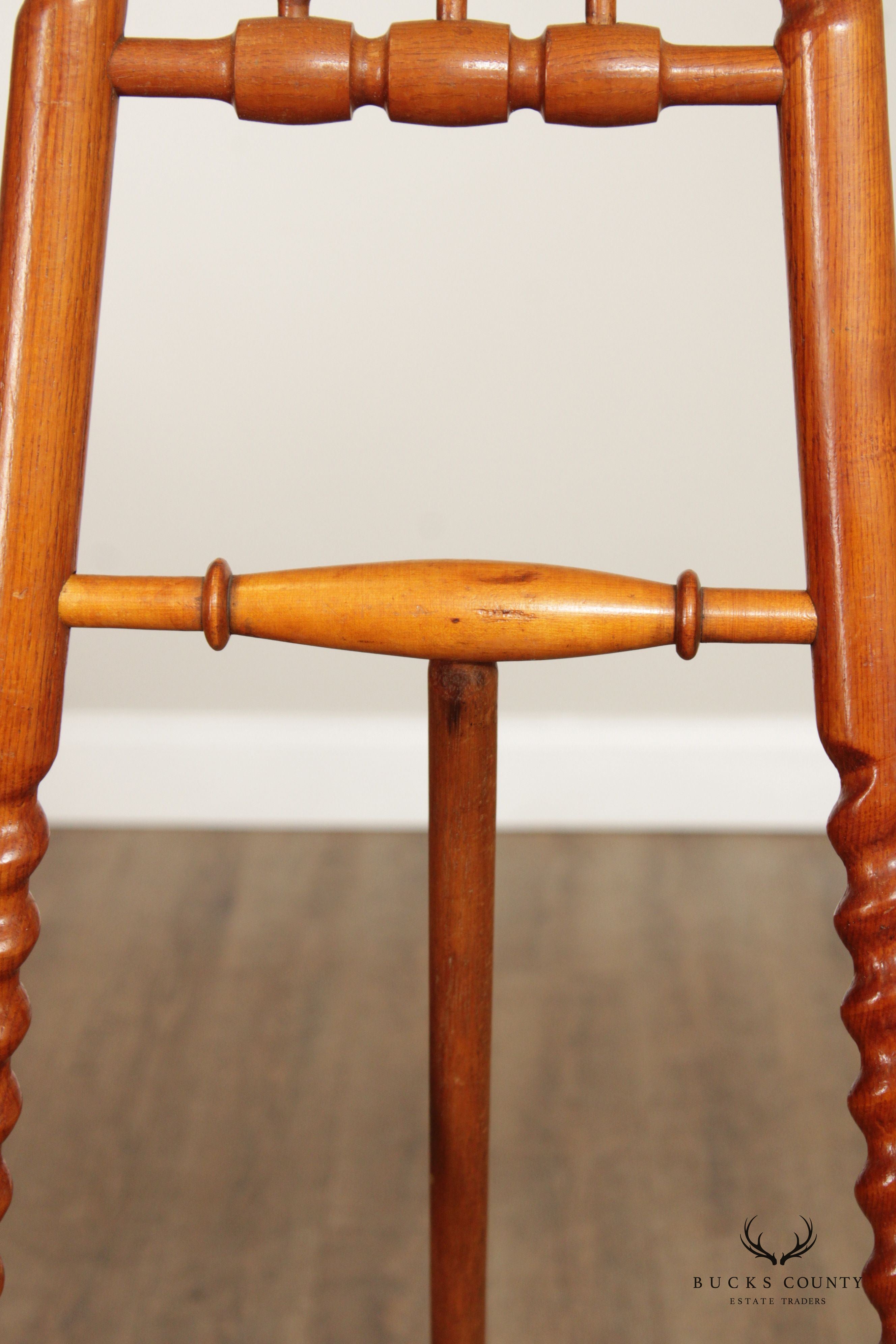 Victorian Turned Oak Display Easel