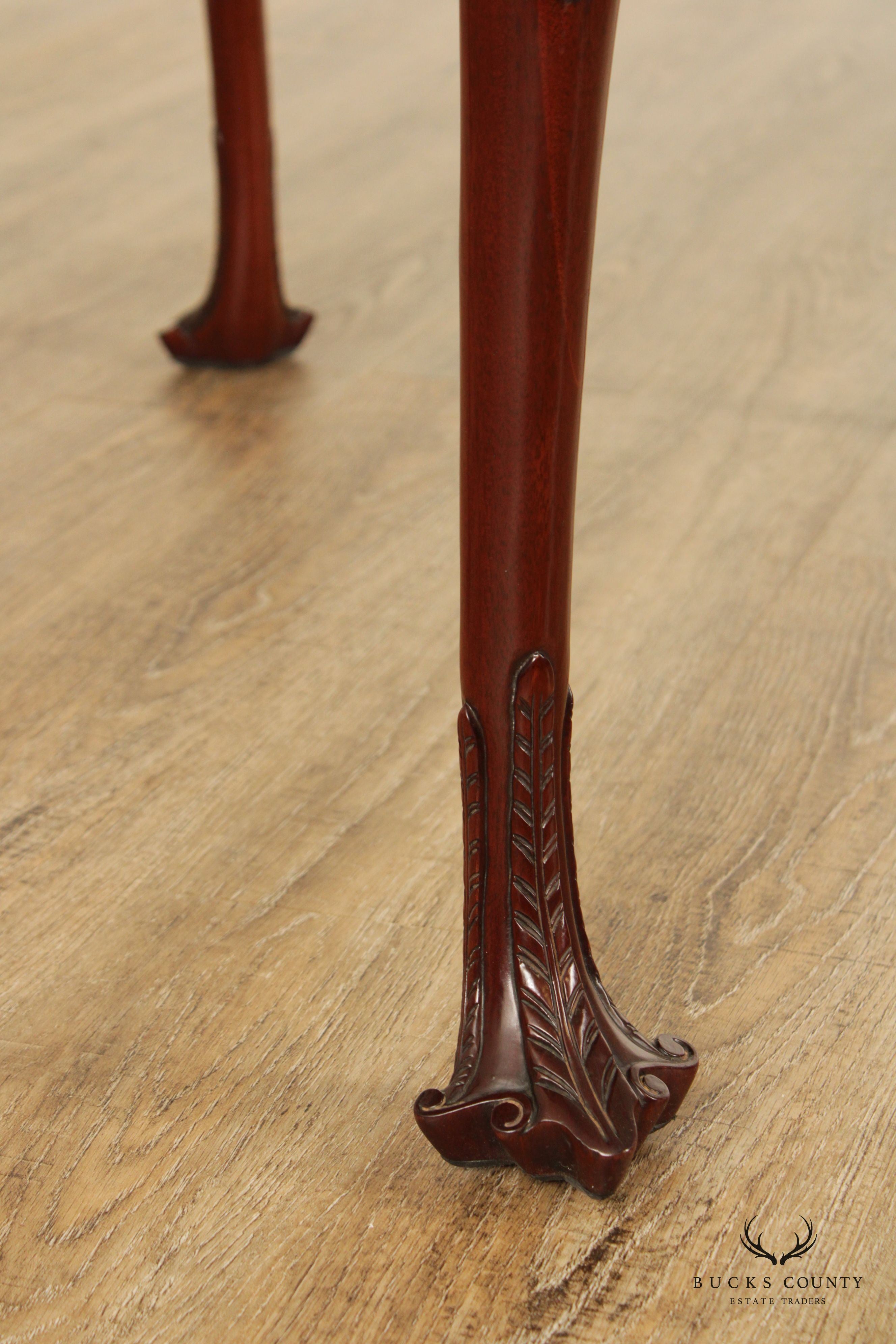 Kindel Irish Georgian Society Carved Mahogany Tea Table