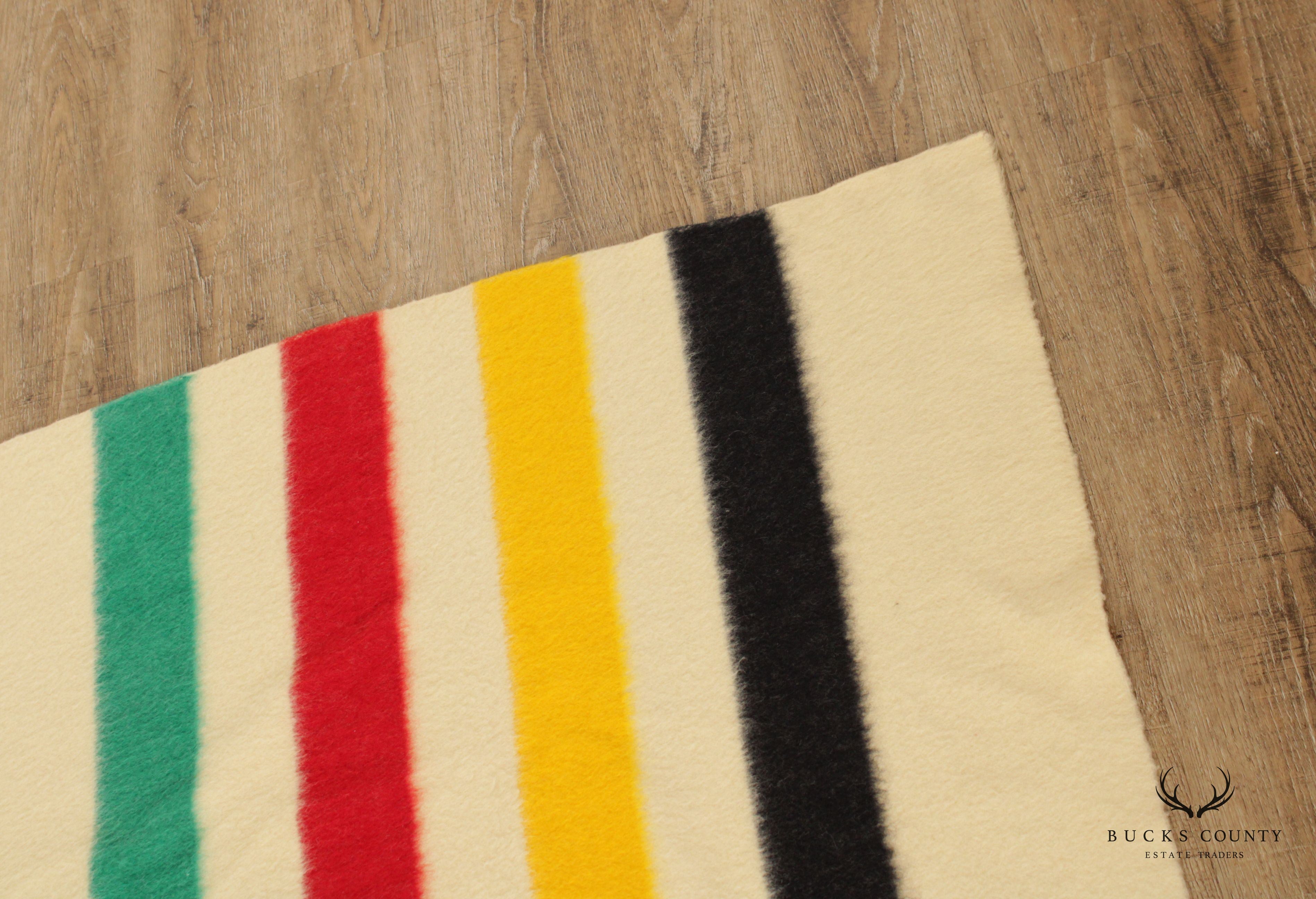 Vintage Hudson's Bay Company Four-Point Wool Blanket