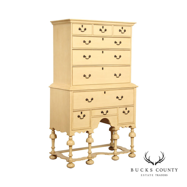 Somerset Bay English Traditional Style 'Williamsburg' Painted Highboy