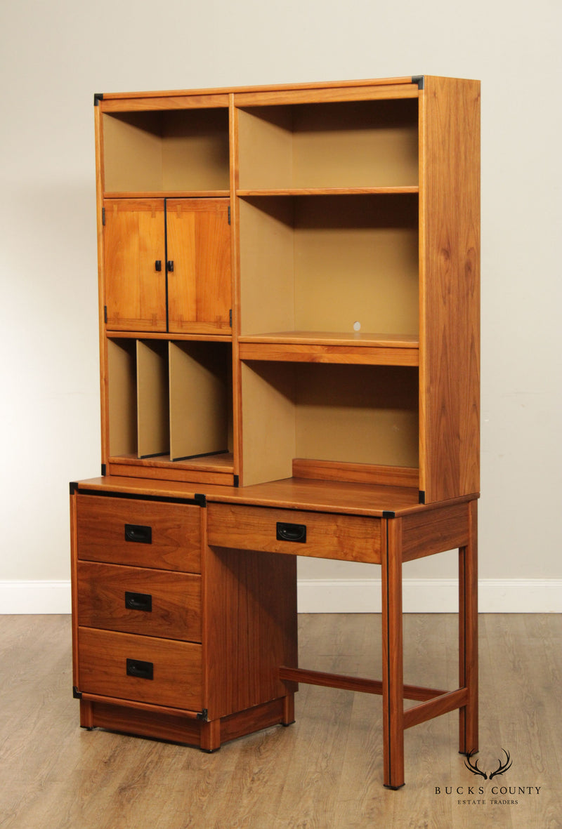 Drexel Mid Century Modern 'Modulus' Desk with Bookcase Top