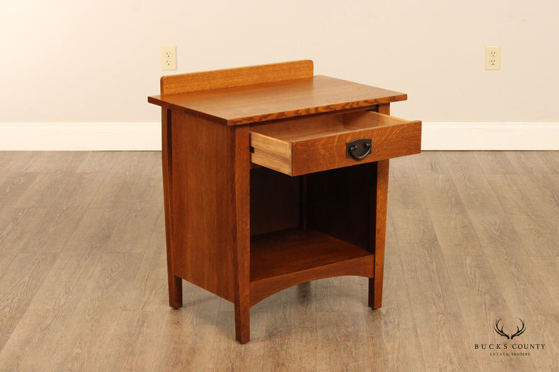 Stickley Mission Collection Oak Open Nightstand