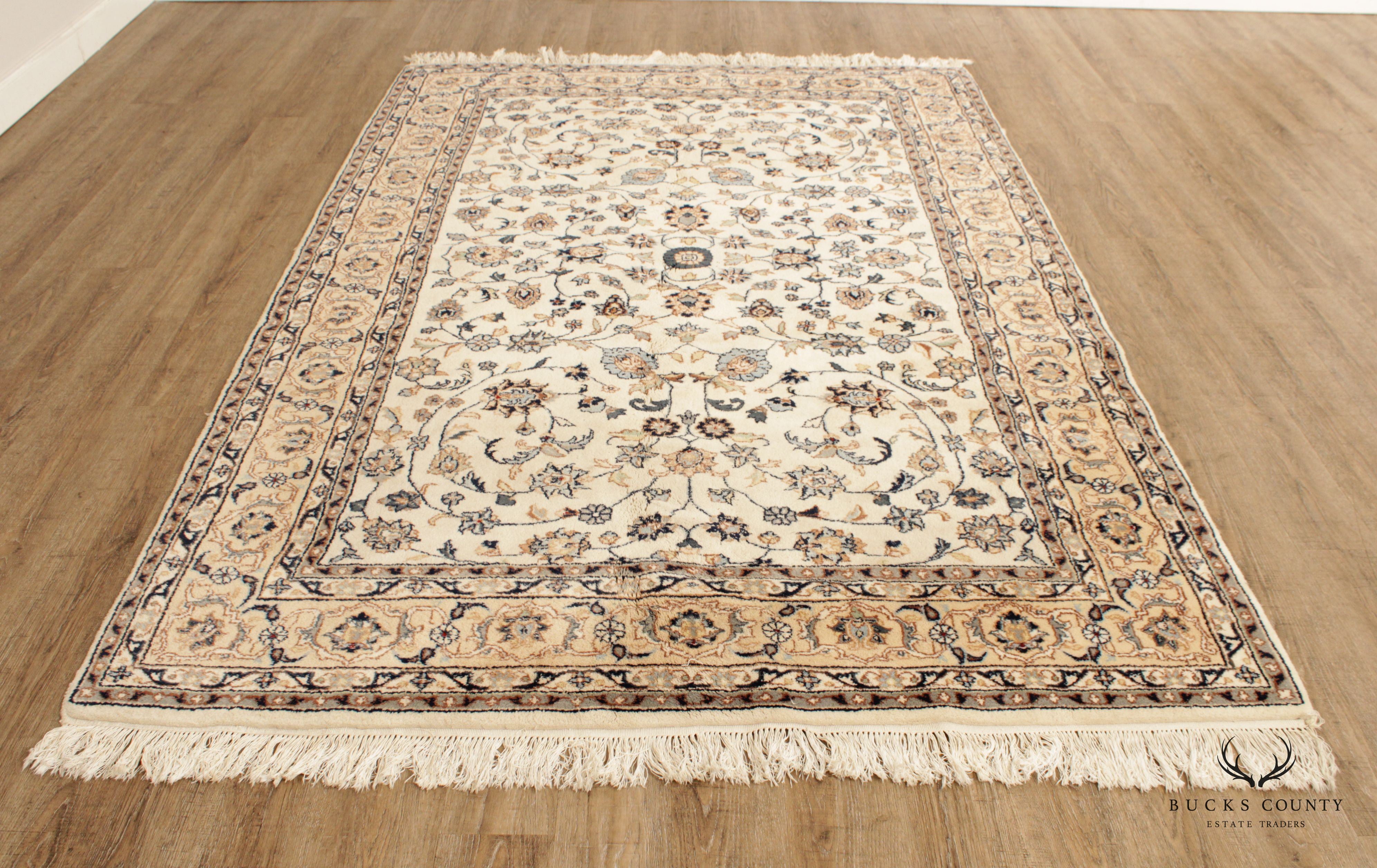 Persian Kashan Area Rug, 10' x 6'