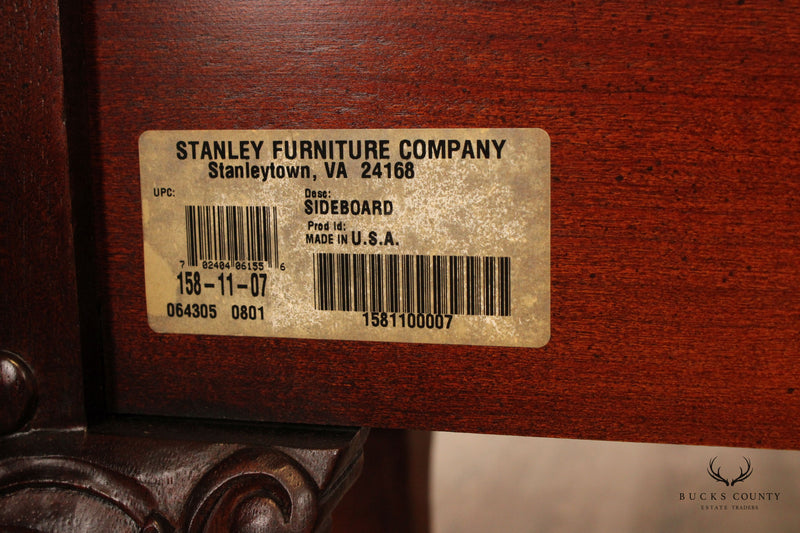 Stanley Furniture Chippendale Style Mahogany Sideboard