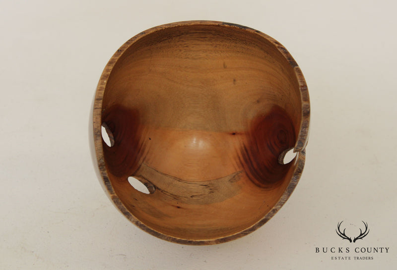 Artist Wood Turned Bowl Sculpture, Signed 'Marco'