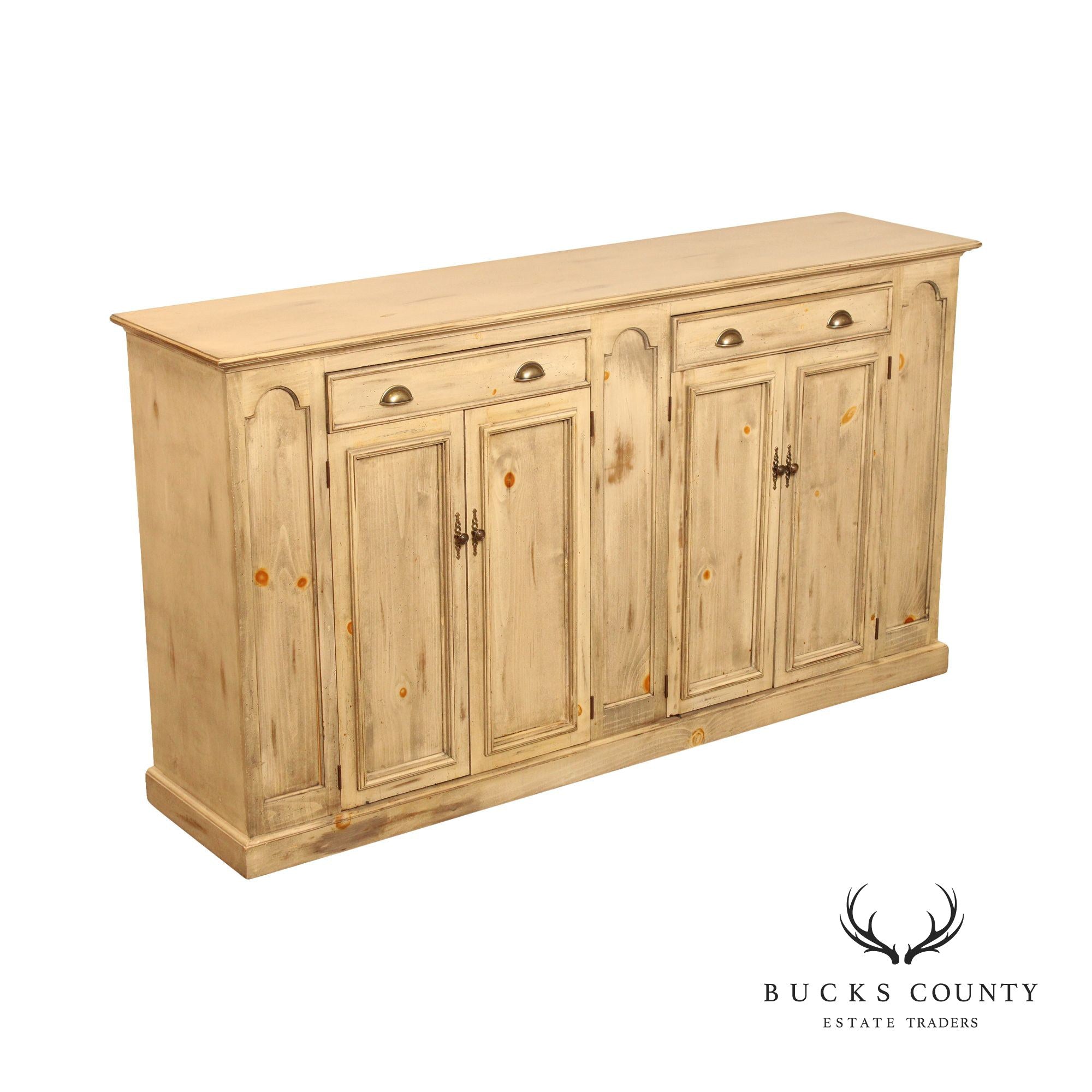 David Lee Designs Farmhouse Style Painted Pine Sideboard