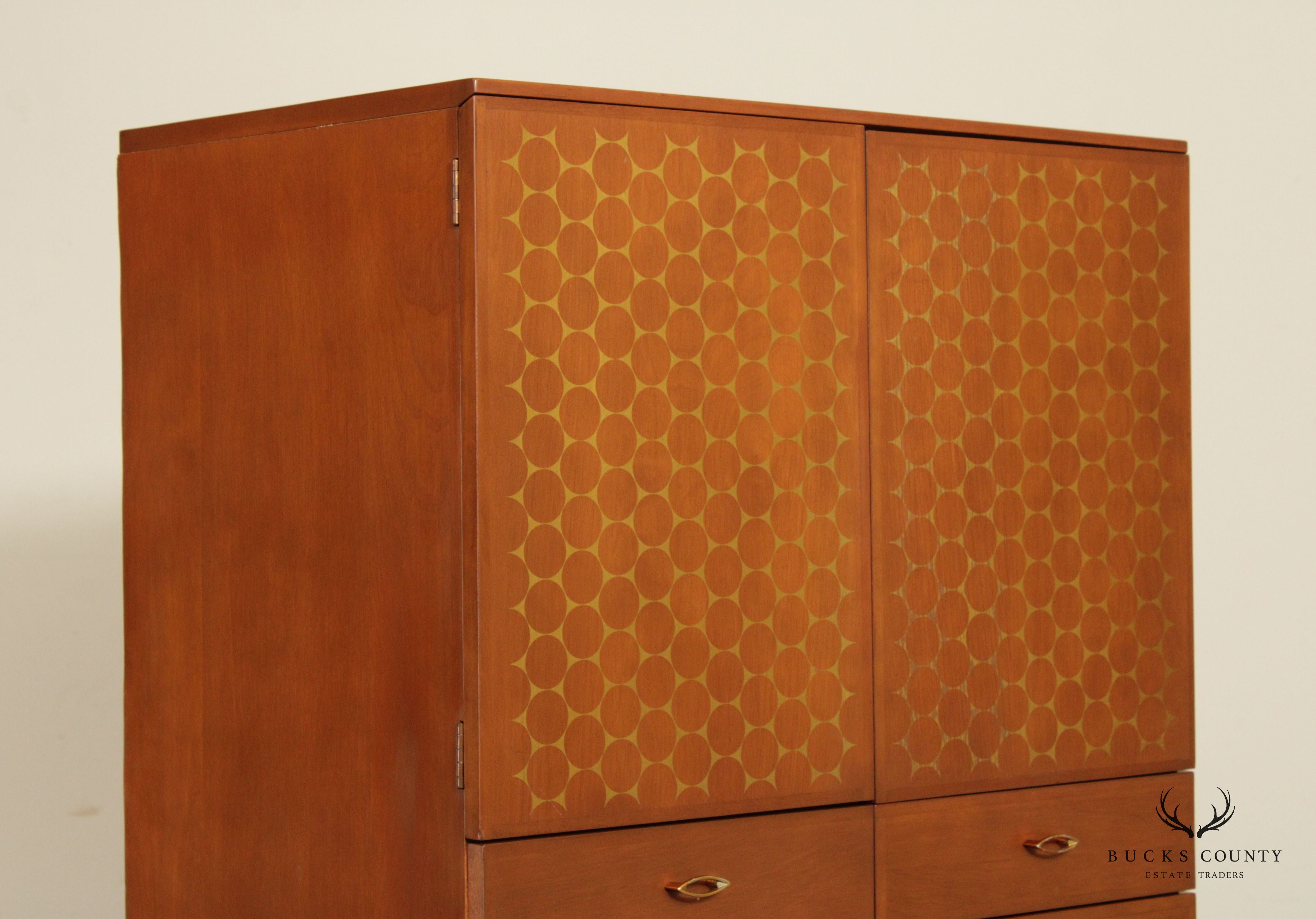 Carl Otto For Heywood Wakefield 'Contessa' Armoire Chest of Drawers