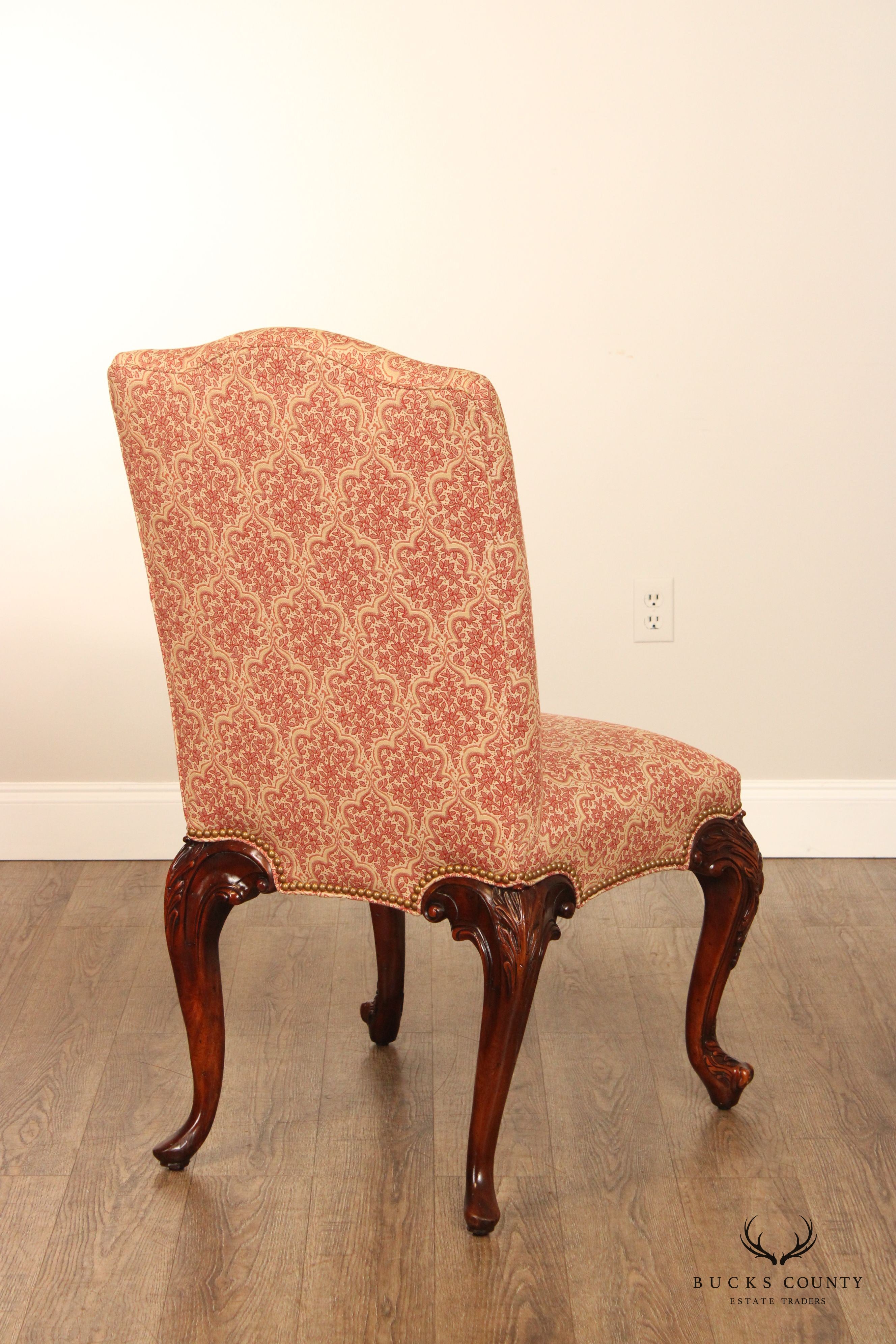 Theodore Alexander Althorp Living History Carved Mahogany Side Chair