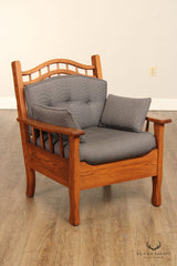 Hunt Country Furniture Oak Spindle Lounge Chair – Bucks County