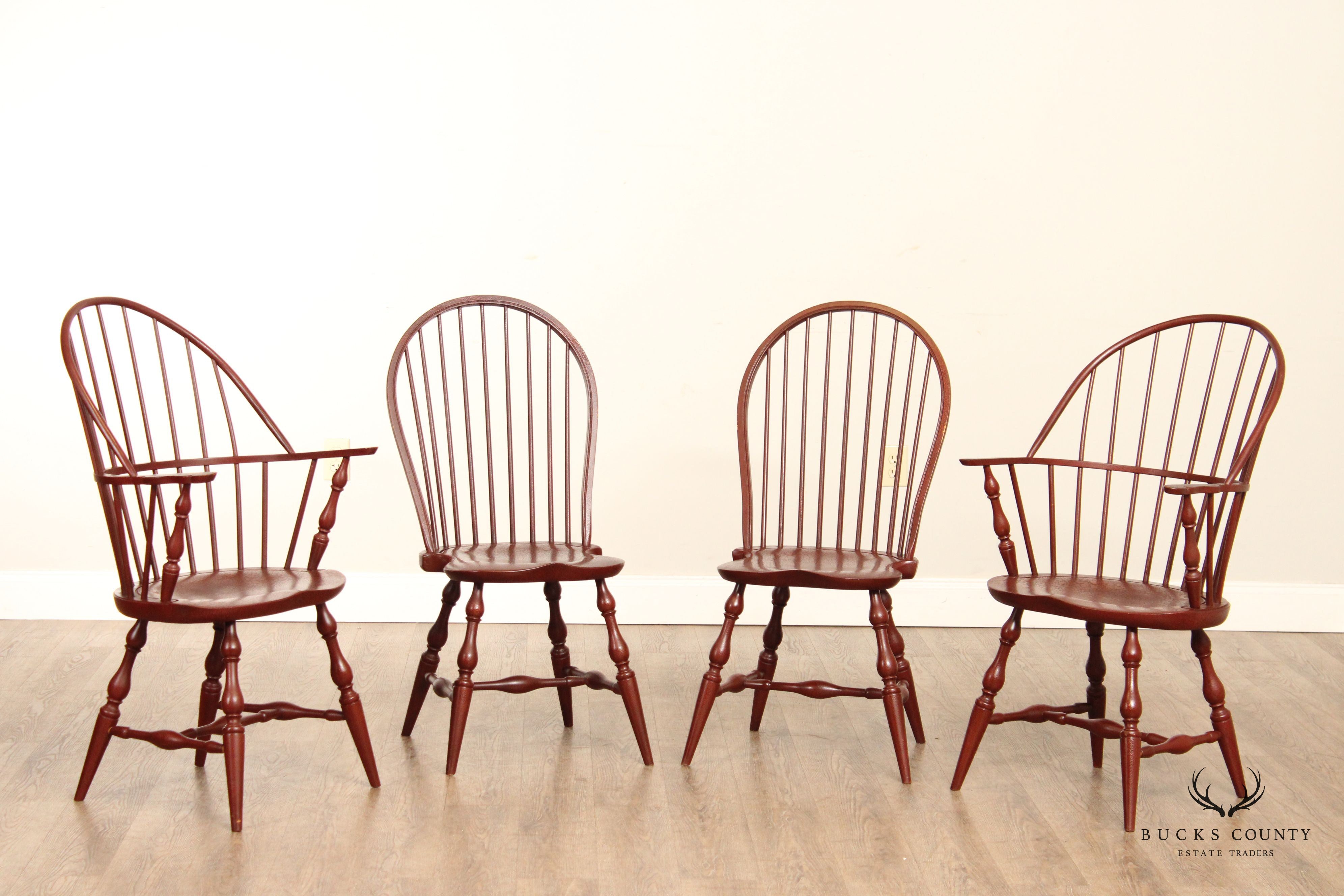 Stephen Von Hohen 'The Bucks County Collection' Set of 4 Windsor Chairs