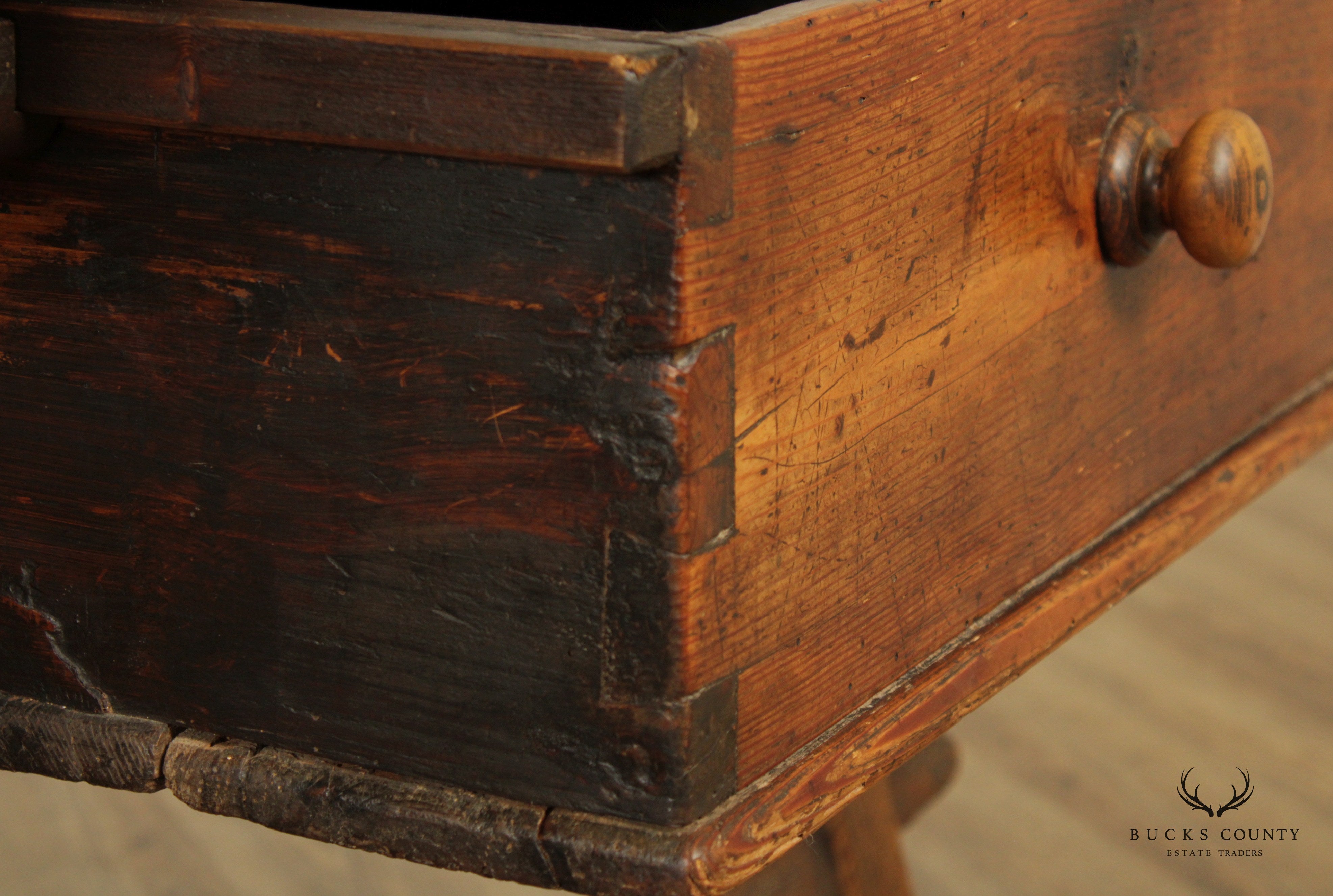 Antique 18th C. Rustic European Centre Table