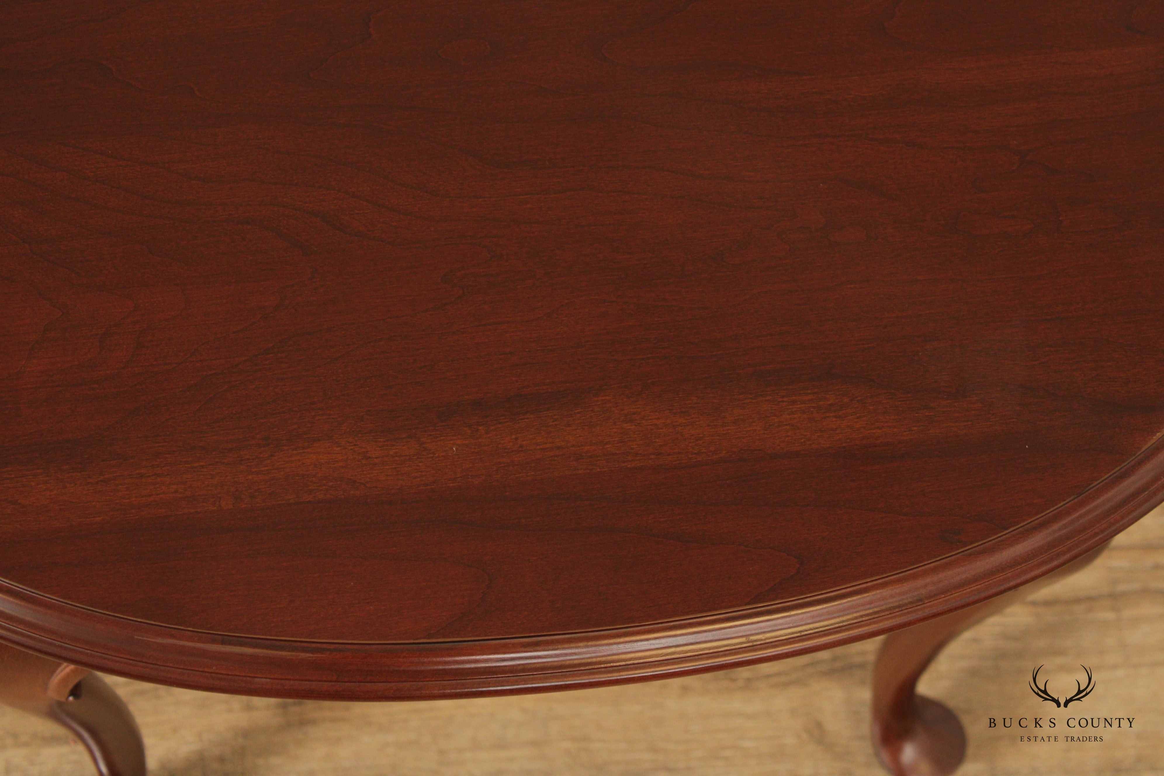 Ethan Allen 'Georgian Court' Oval Top Cherry Side Table