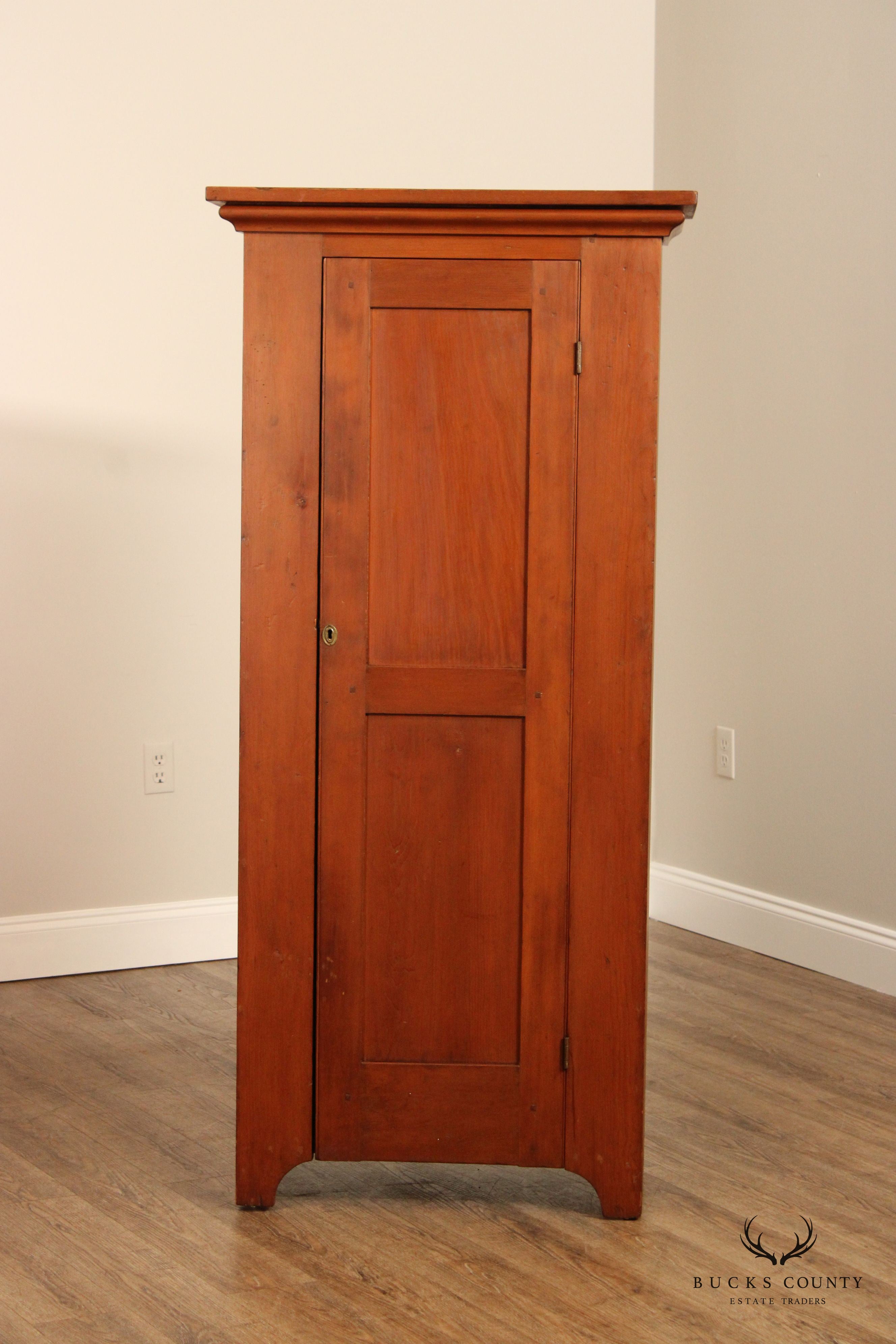 Antique Farmhouse Pine Jam Cupboard or Pantry Cabinet