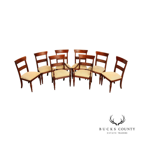 Ethan Allen British Classics Set Eight Dining Chairs