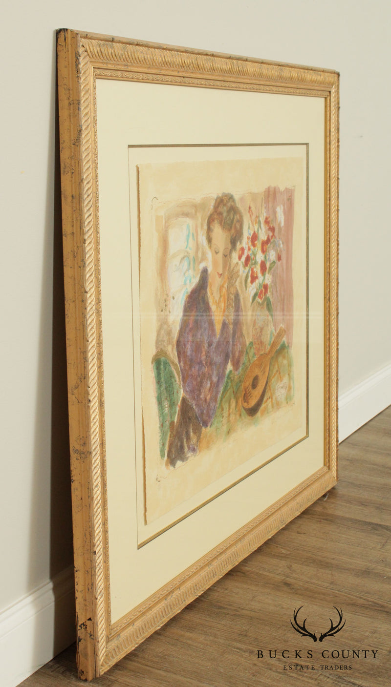 Fairchild Woodard Pencil Signed Lithograph 'Gift From Far Away'
