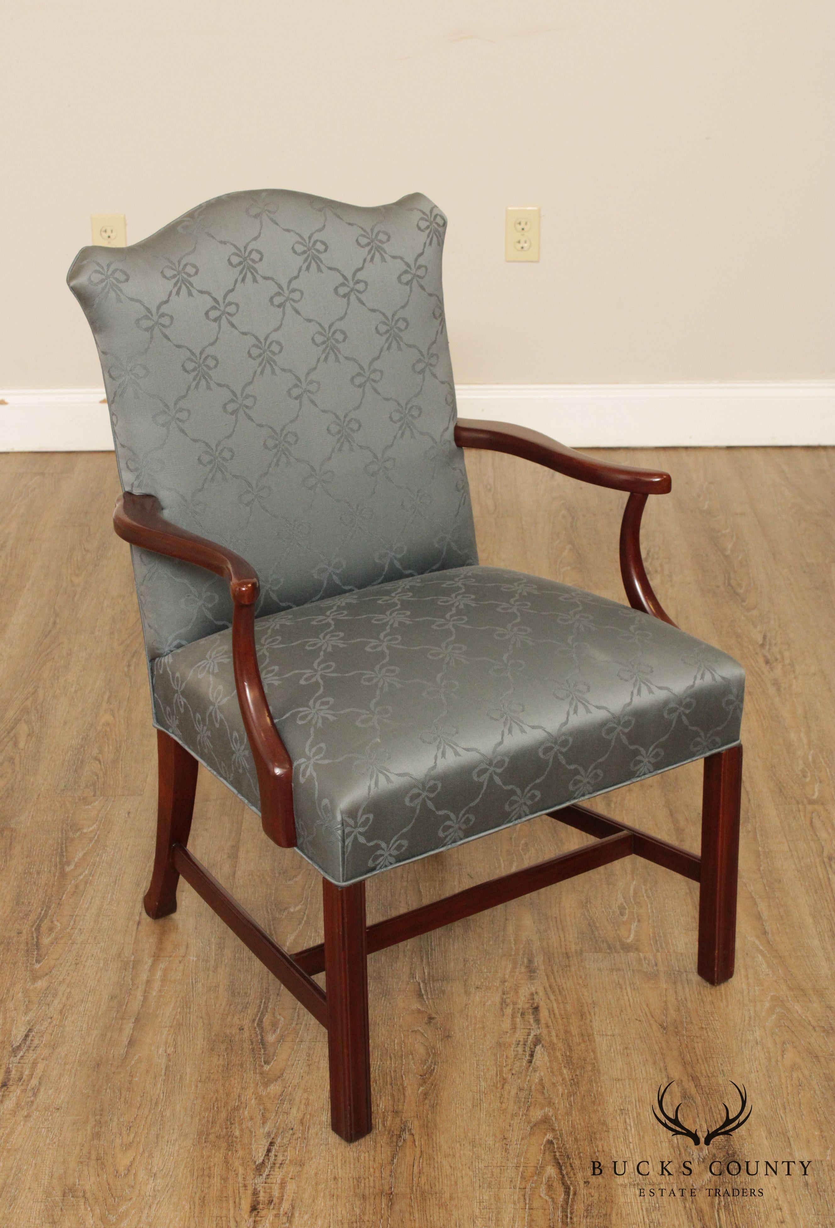 Hickory Chair Chippendale Style Mahogany Armchair