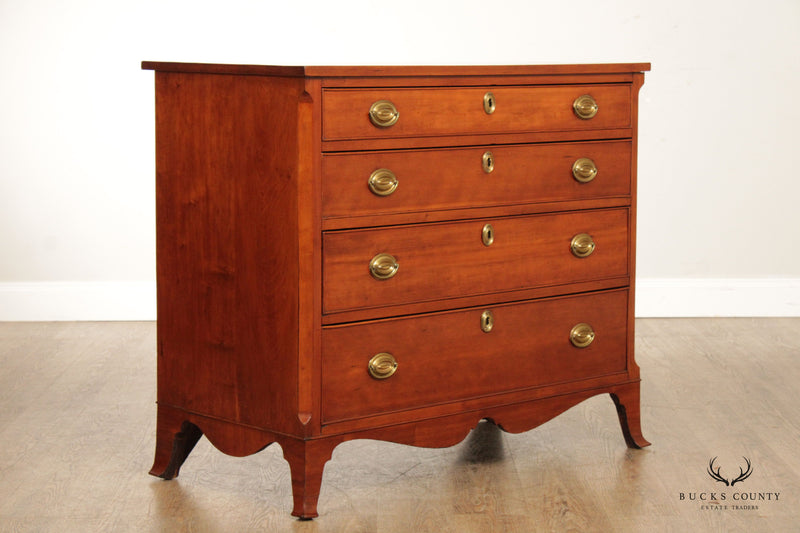 Antique 19th C. Federal Period Cherry Chest of Drawers