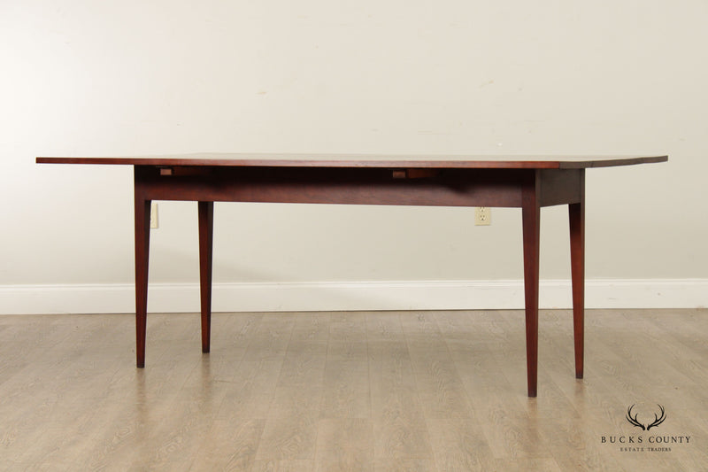 Eldred Wheeler Early American Style Cherry Drop-Leaf Harvest Dining Table