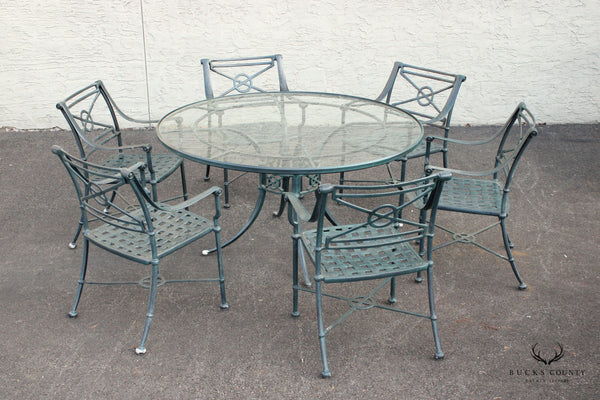 Woodard Delphi Cast Aluminum 7-Piece Outdoor Patio Dining Set